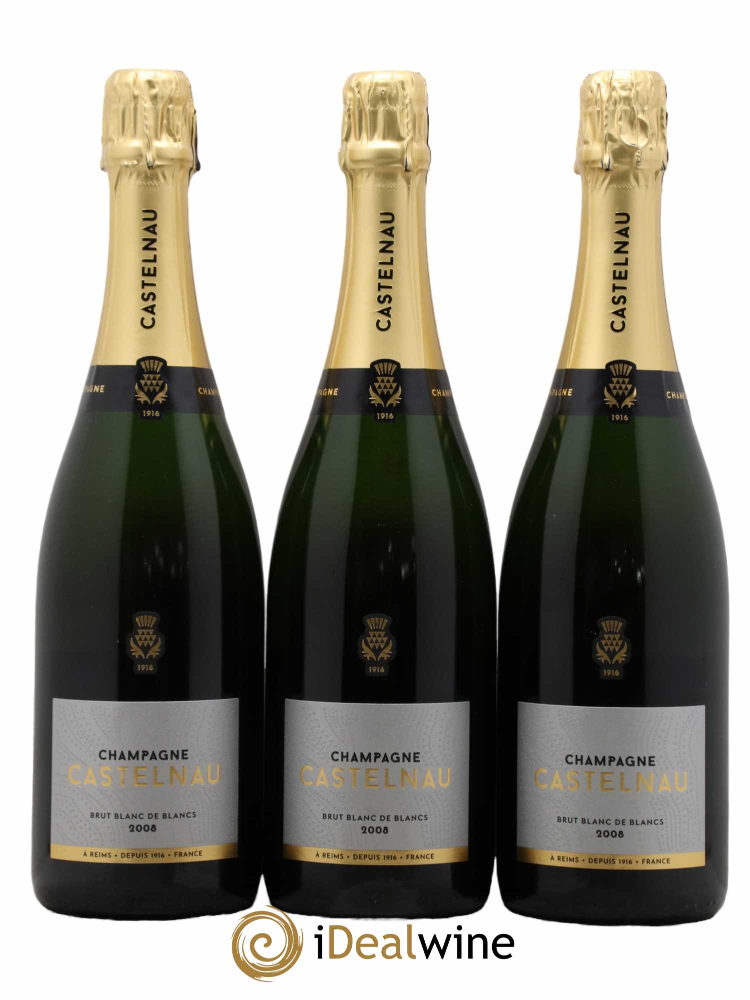 Blanc de Blancs Castelnau 2008 - Lot de 3 bouteilles - 0