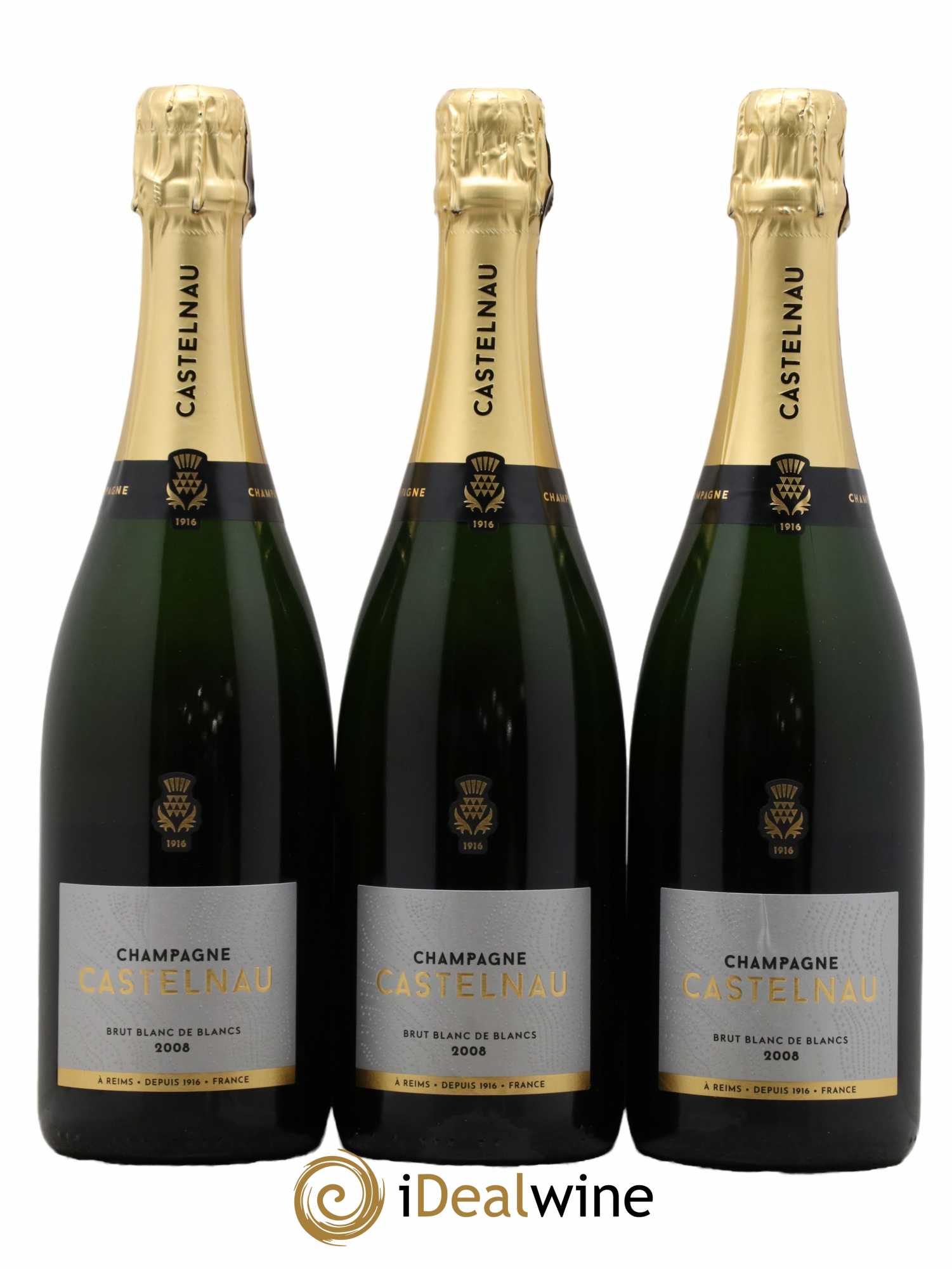 Blanc de Blancs Castelnau 2008 - Lot de 3 bouteilles - 0