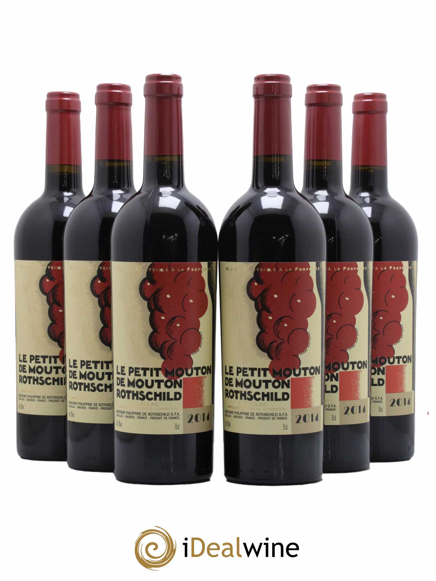 Petit Mouton Second Vin 2014 - Lot de 6 bouteilles - 0