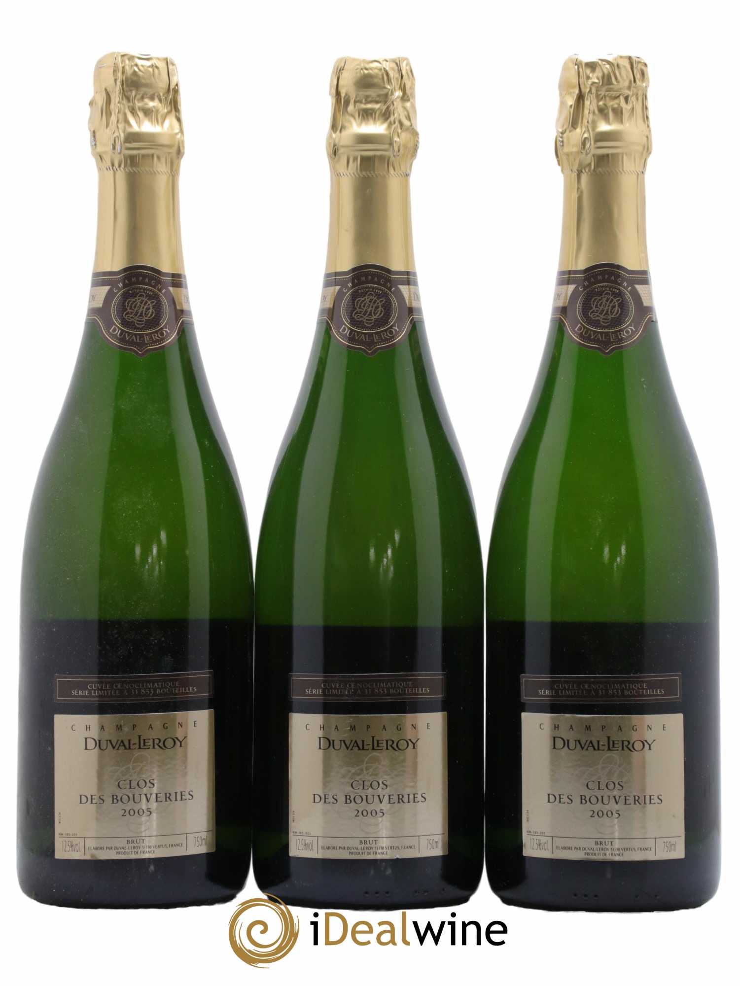 Clos des Bouveries Duval-Leroy 2005 - Lot de 3 bouteilles - 0