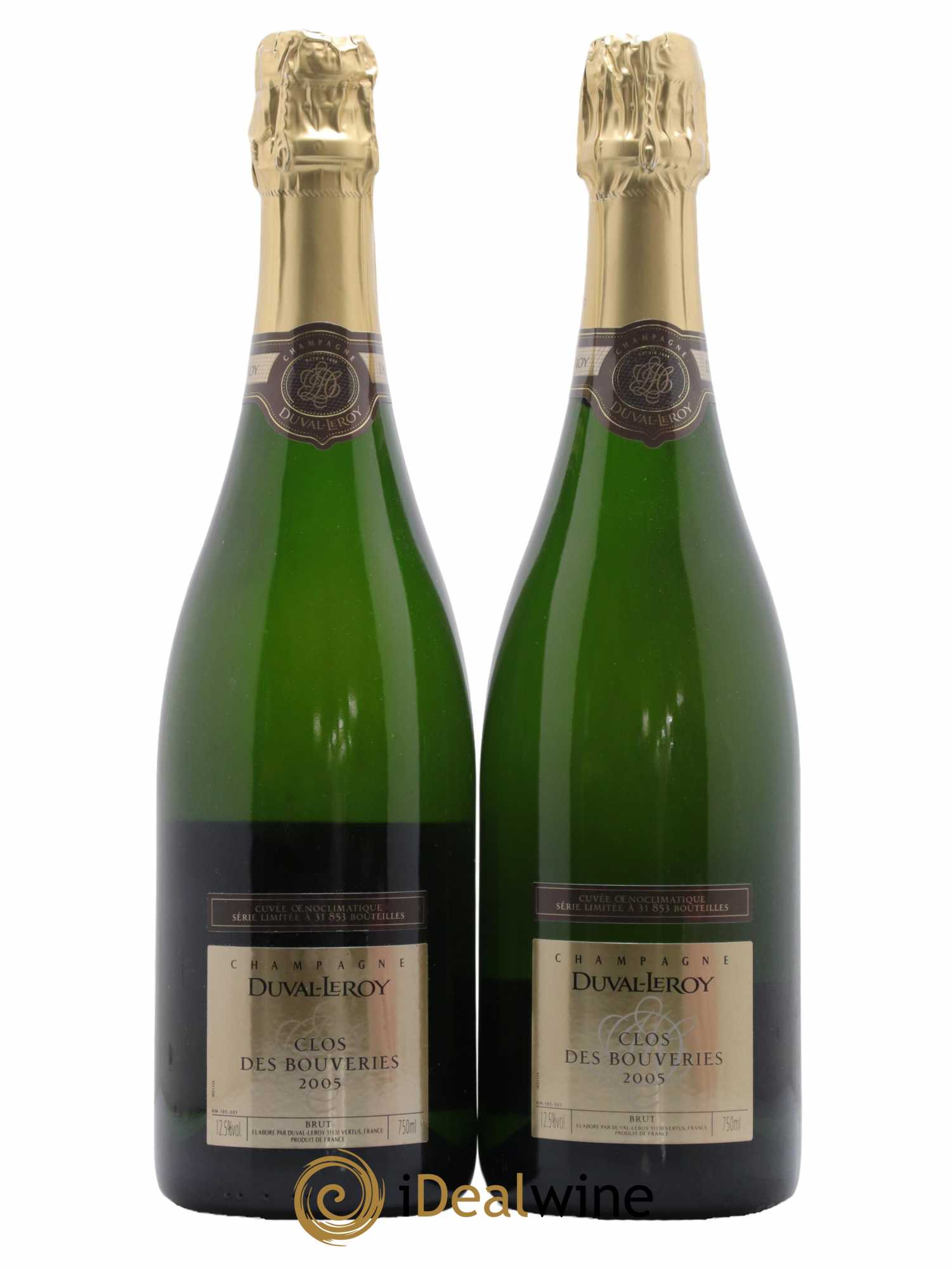 Clos des Bouveries Duval-Leroy 2005 - Lot de 2 bouteilles - 0