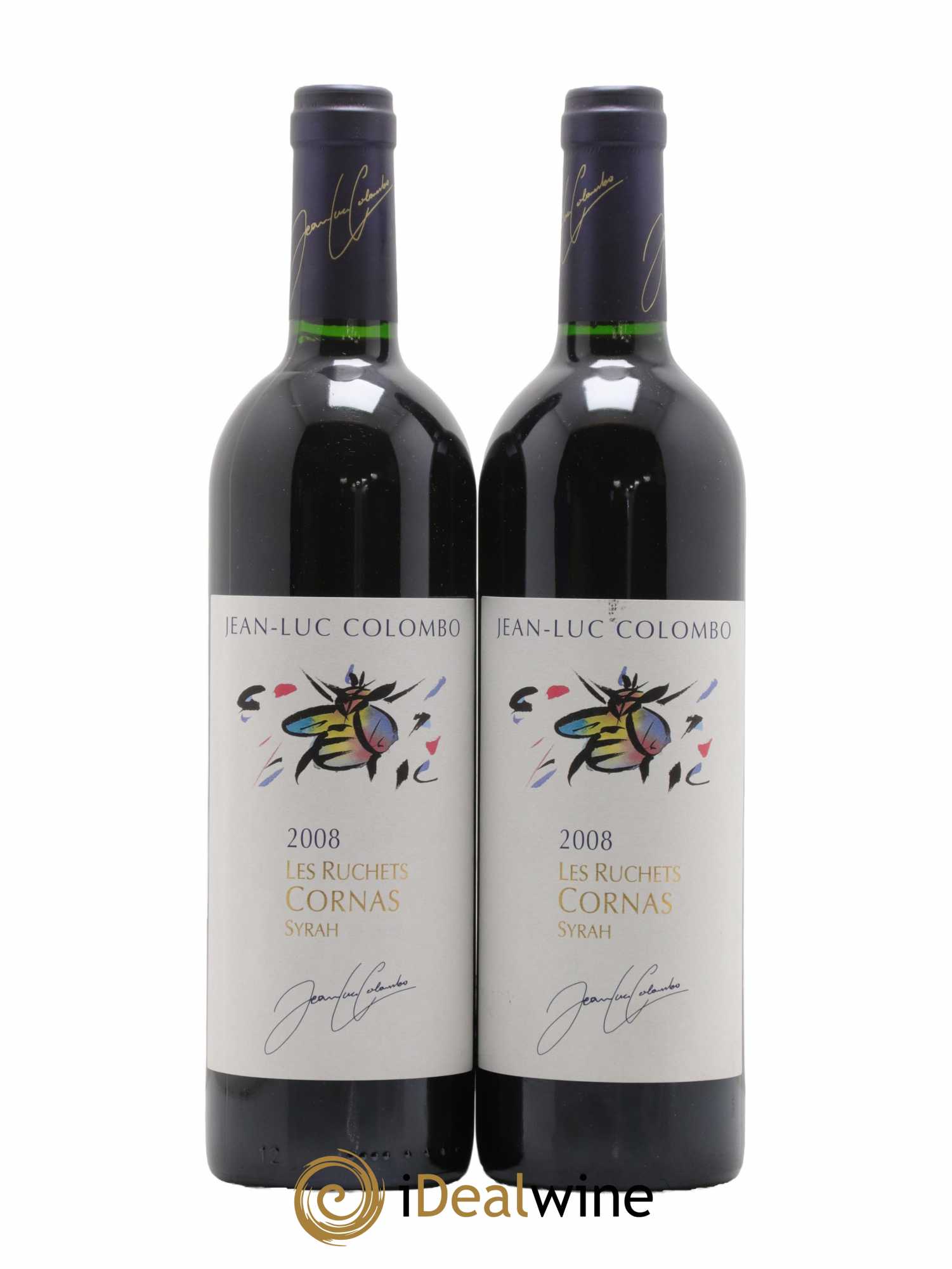 Cornas les Ruchets Jean-Luc Colombo 2008 - Lot de 2 bouteilles - 0