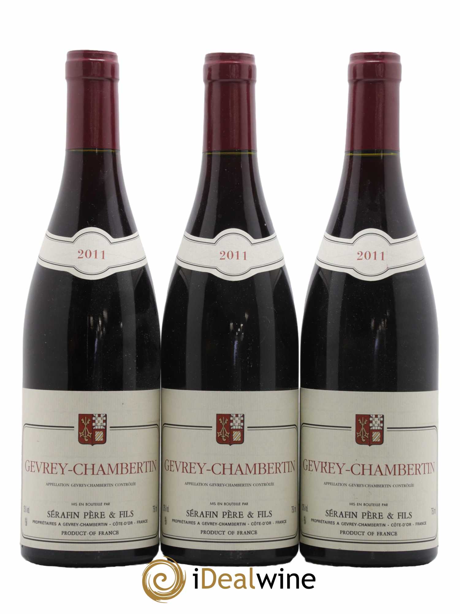 Gevrey-Chambertin Christian Sérafin Père et Fils 2011 - Lot de 3 bouteilles - 0