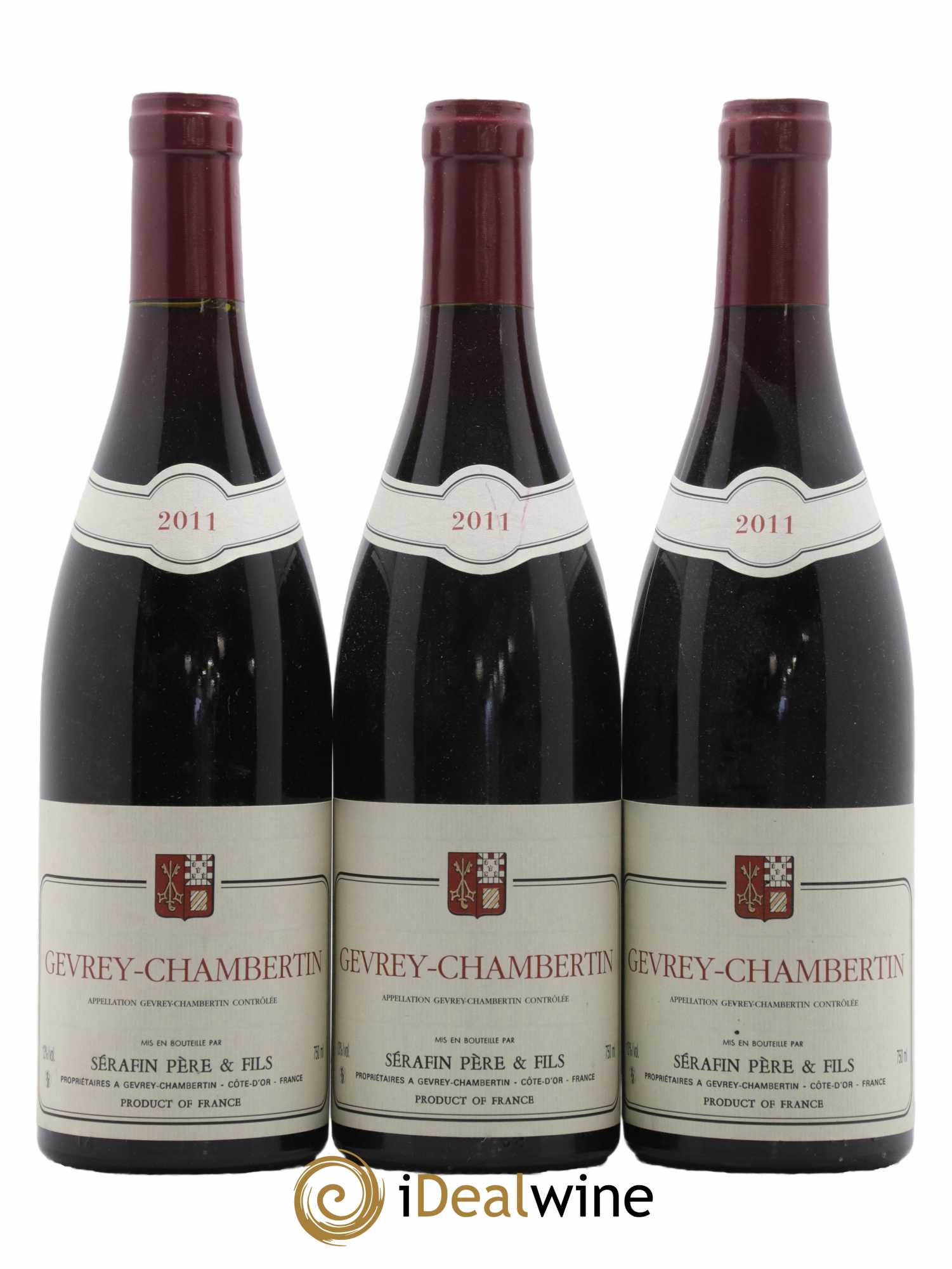 Gevrey-Chambertin Christian Sérafin Père et Fils 2011 - Lot de 3 bouteilles - 0