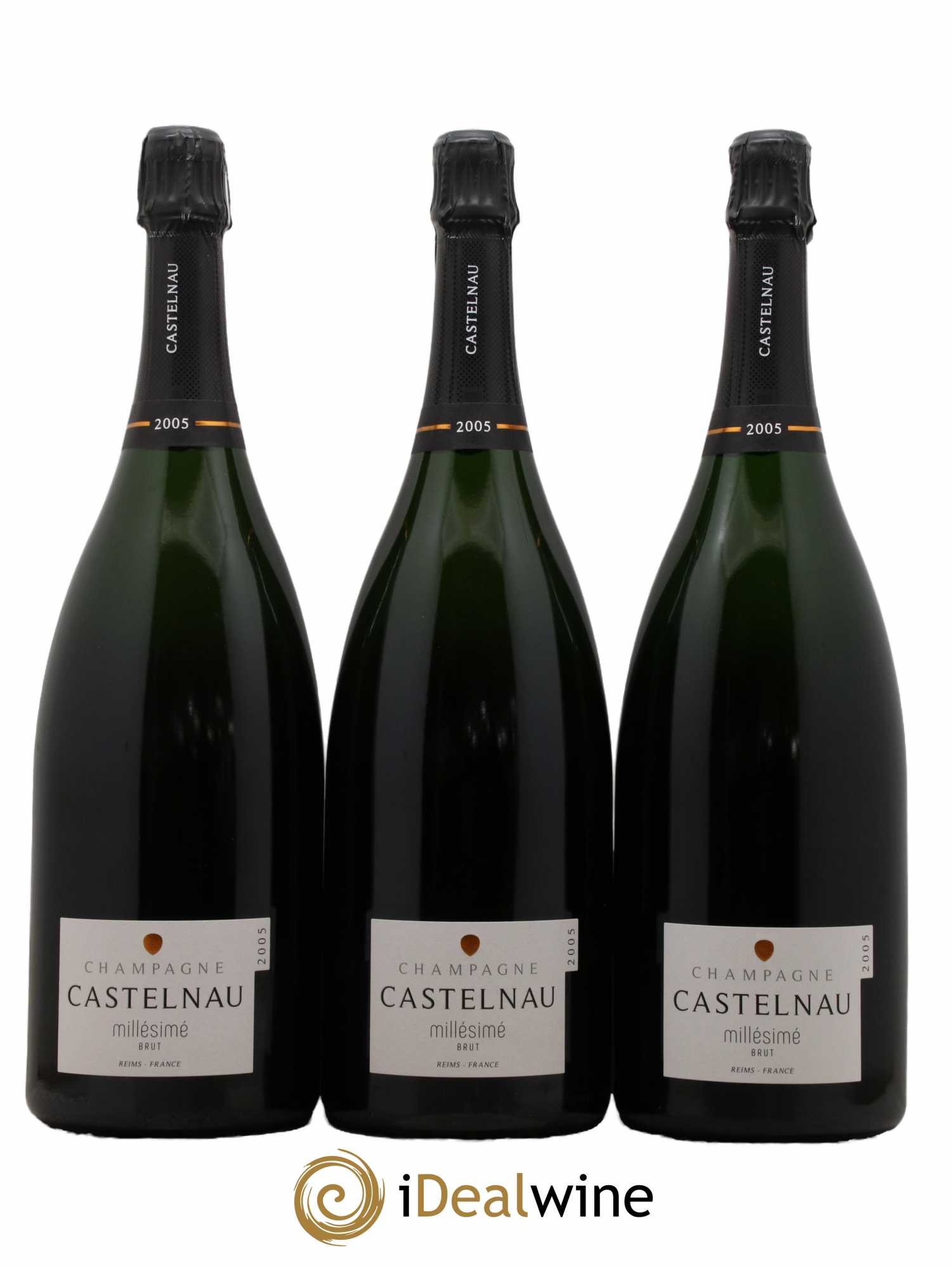 Champagne Brut Millésimé Maison Castelnau 2005 - Lot de 3 magnums - 0