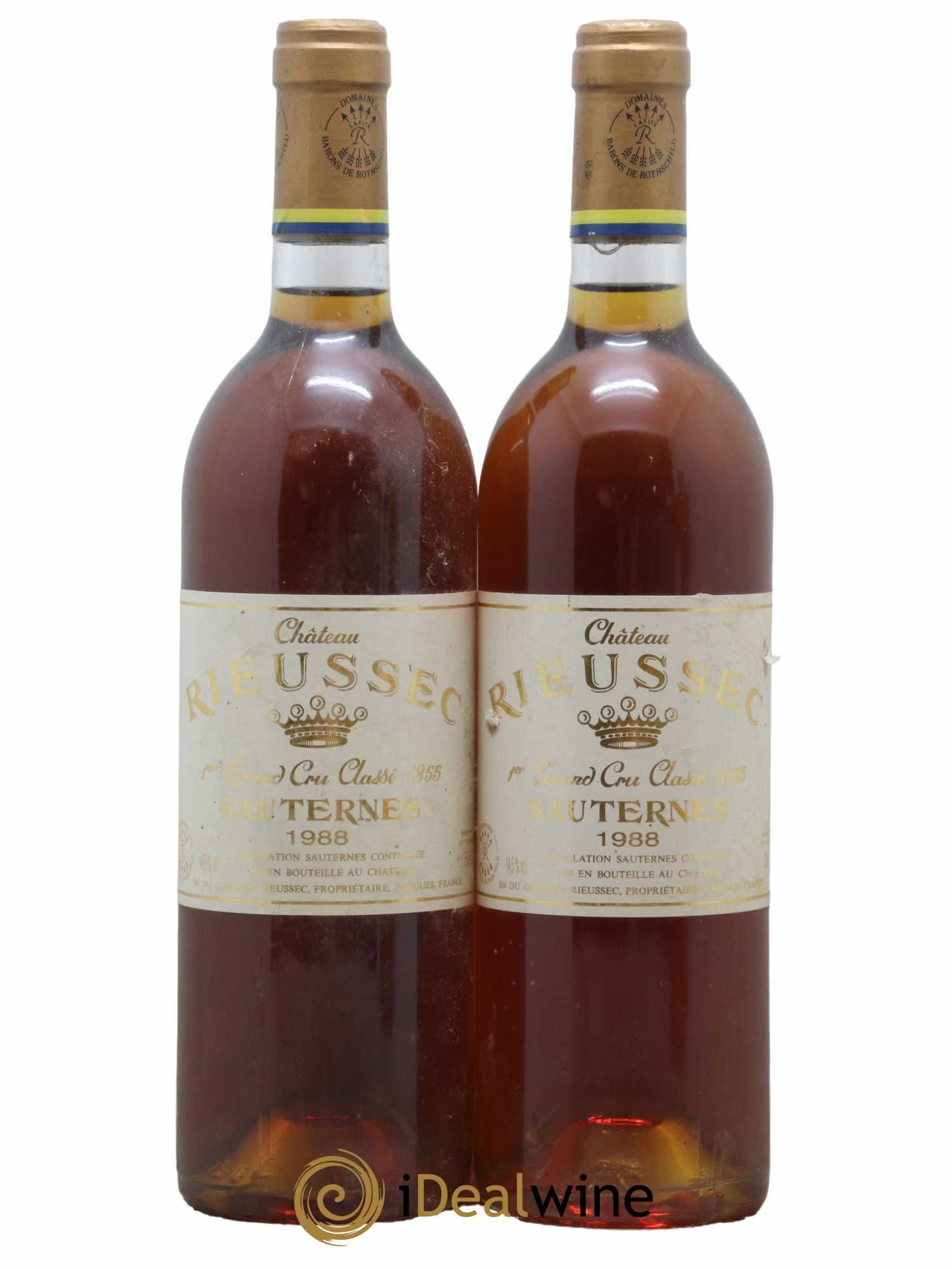 Château Rieussec 1er Grand Cru Classé 1988 - Lotto di 2 bottiglie - 0