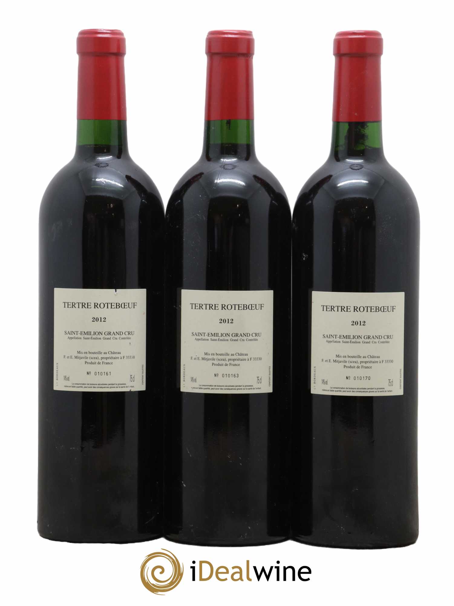 Château Tertre Roteboeuf 2012 - Posten von 3 Flaschen - 1