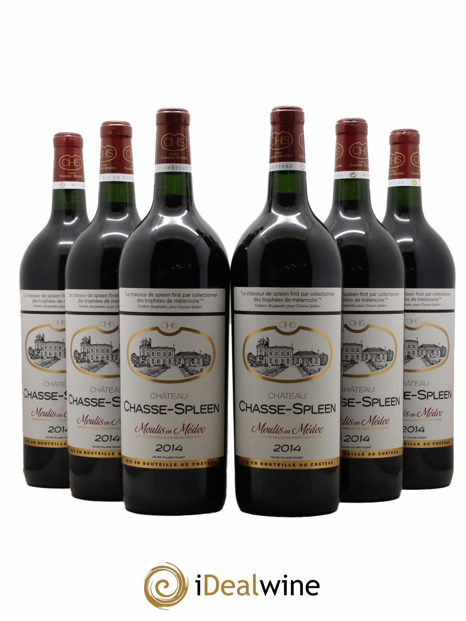Château Chasse Spleen 2014 - Lot de 6 magnums - 0