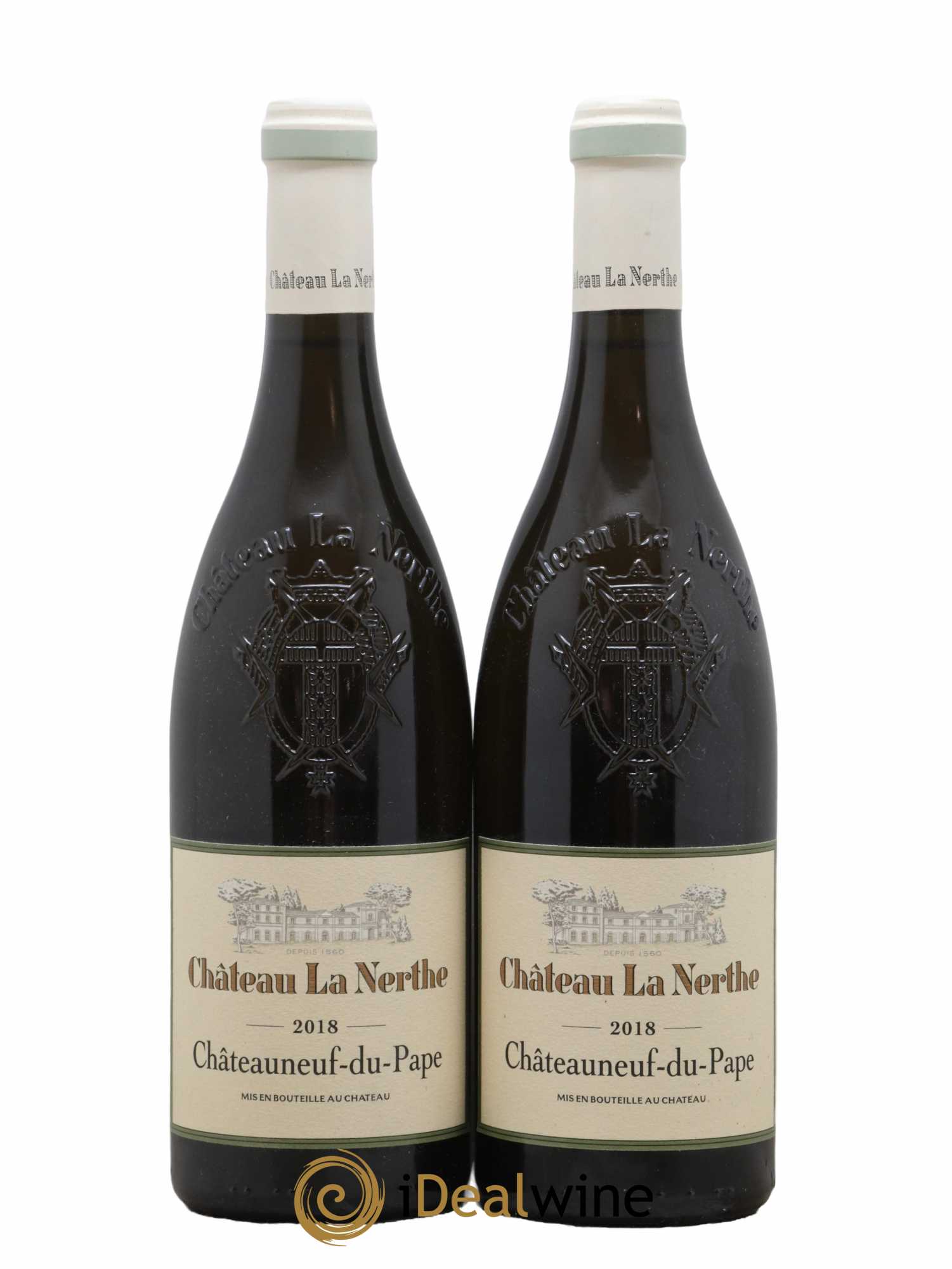 Châteauneuf-du-Pape Château la Nerthe Famille Richard 2018 - Lot de 2 bouteilles - 0