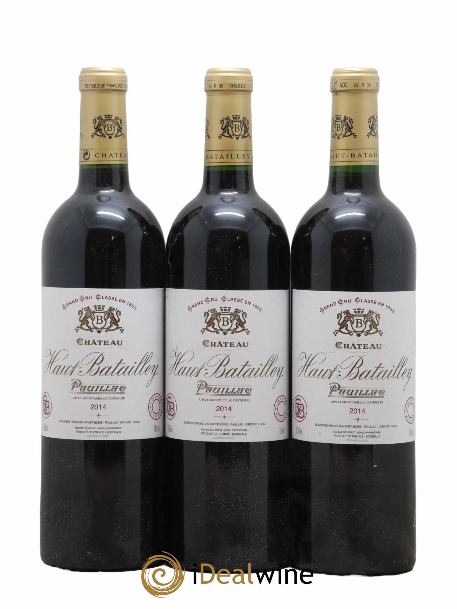 Château Haut Batailley 5ème Grand Cru Classé 2014 - Lot de 3 bouteilles - 0