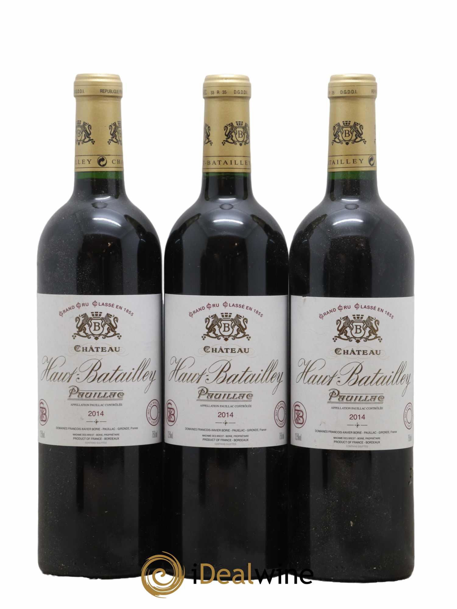 Château Haut Batailley 5ème Grand Cru Classé 2014 - Lot de 3 bouteilles - 0