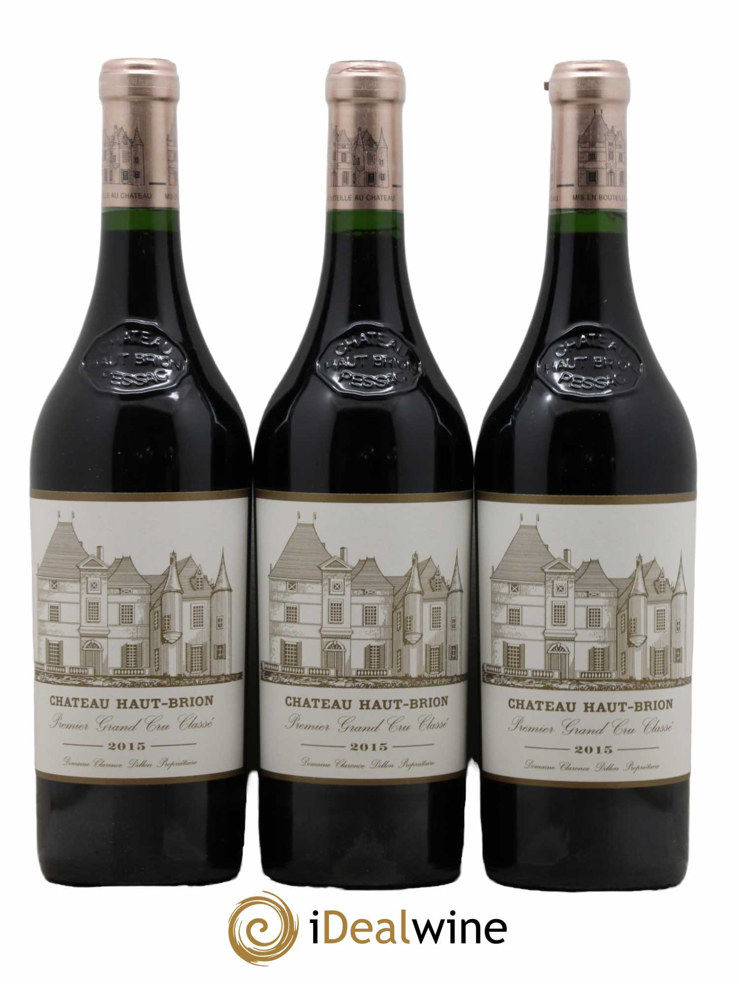 Château Haut Brion 1er Grand Cru Classé 2015 - Lot de 3 bouteilles - 0