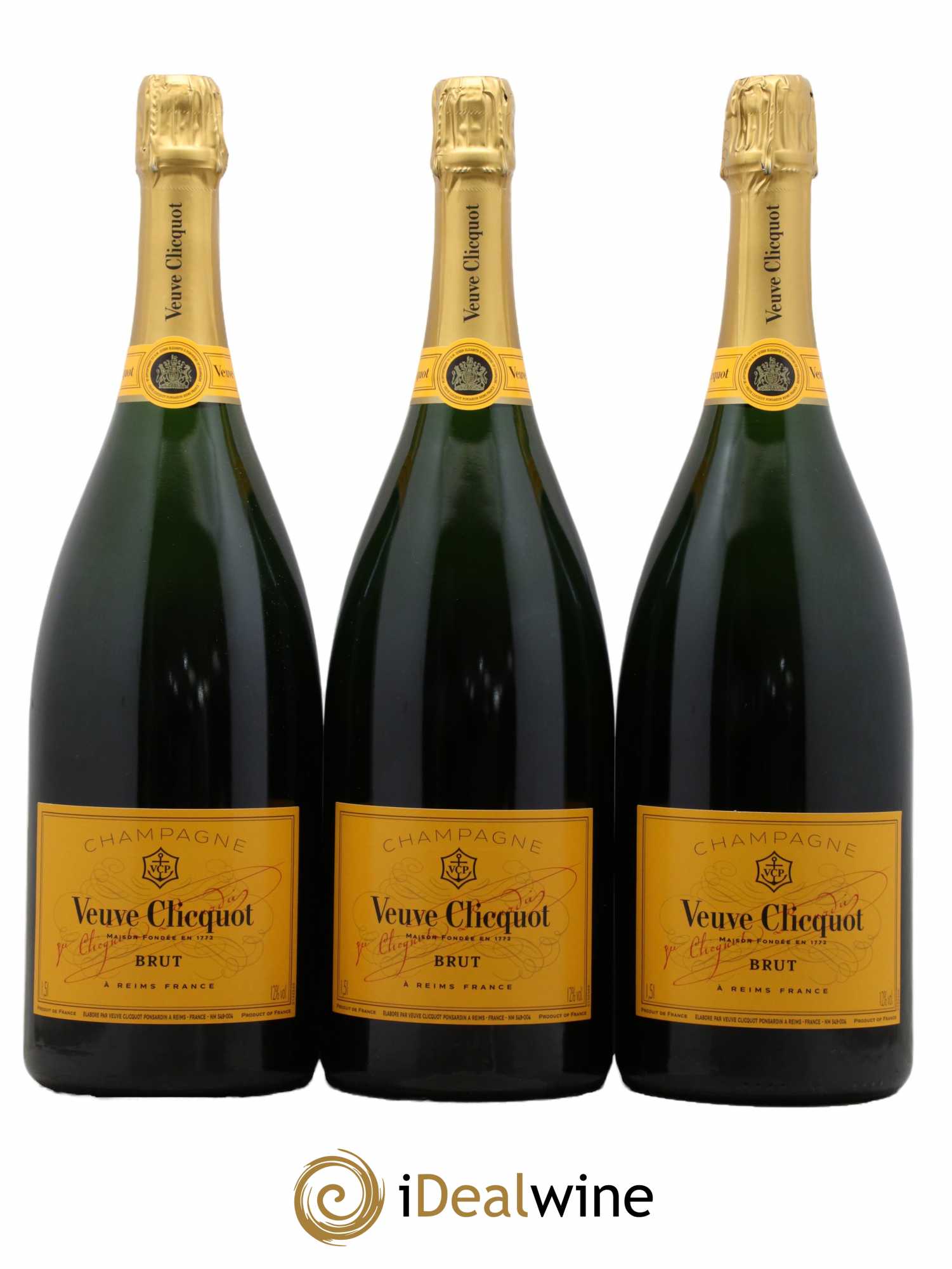 Carte Jaune Brut Veuve Clicquot - Lot de 3 magnums - 0