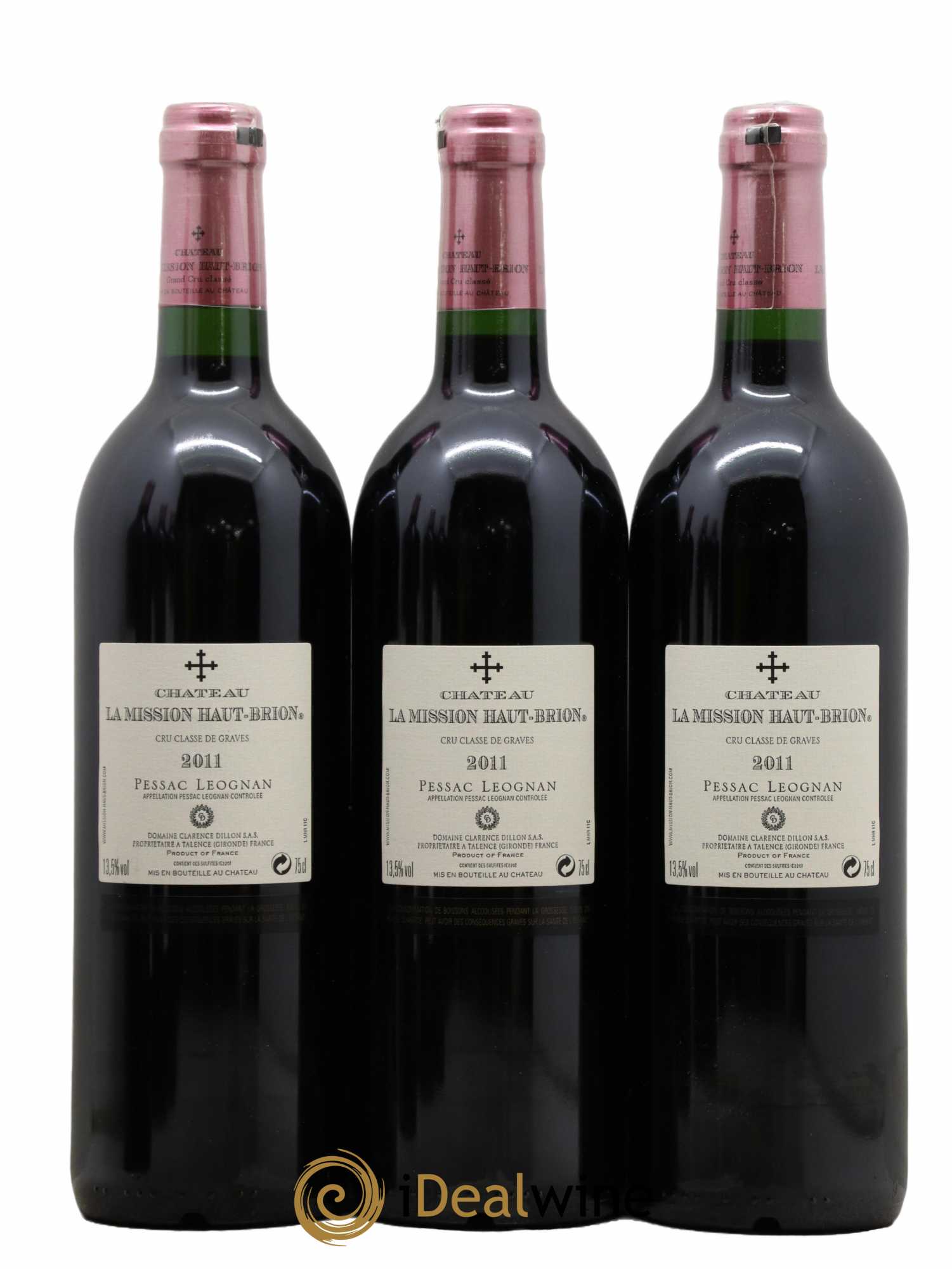 Château la Mission Haut-Brion Cru Classé de Graves  2011 - Lot of 6 bottles - 2