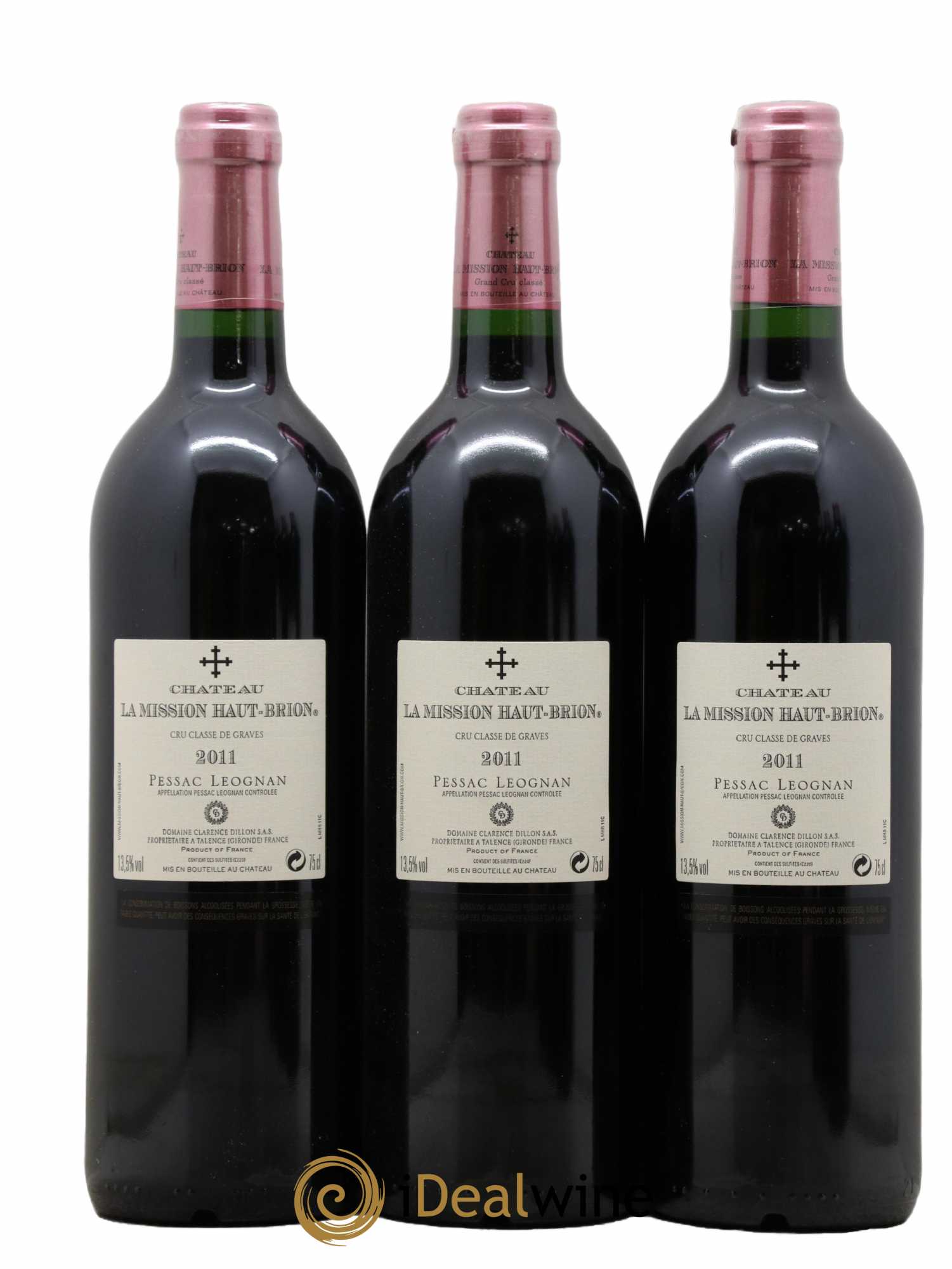 Château la Mission Haut-Brion Cru Classé de Graves  2011 - Lot of 6 bottles - 4