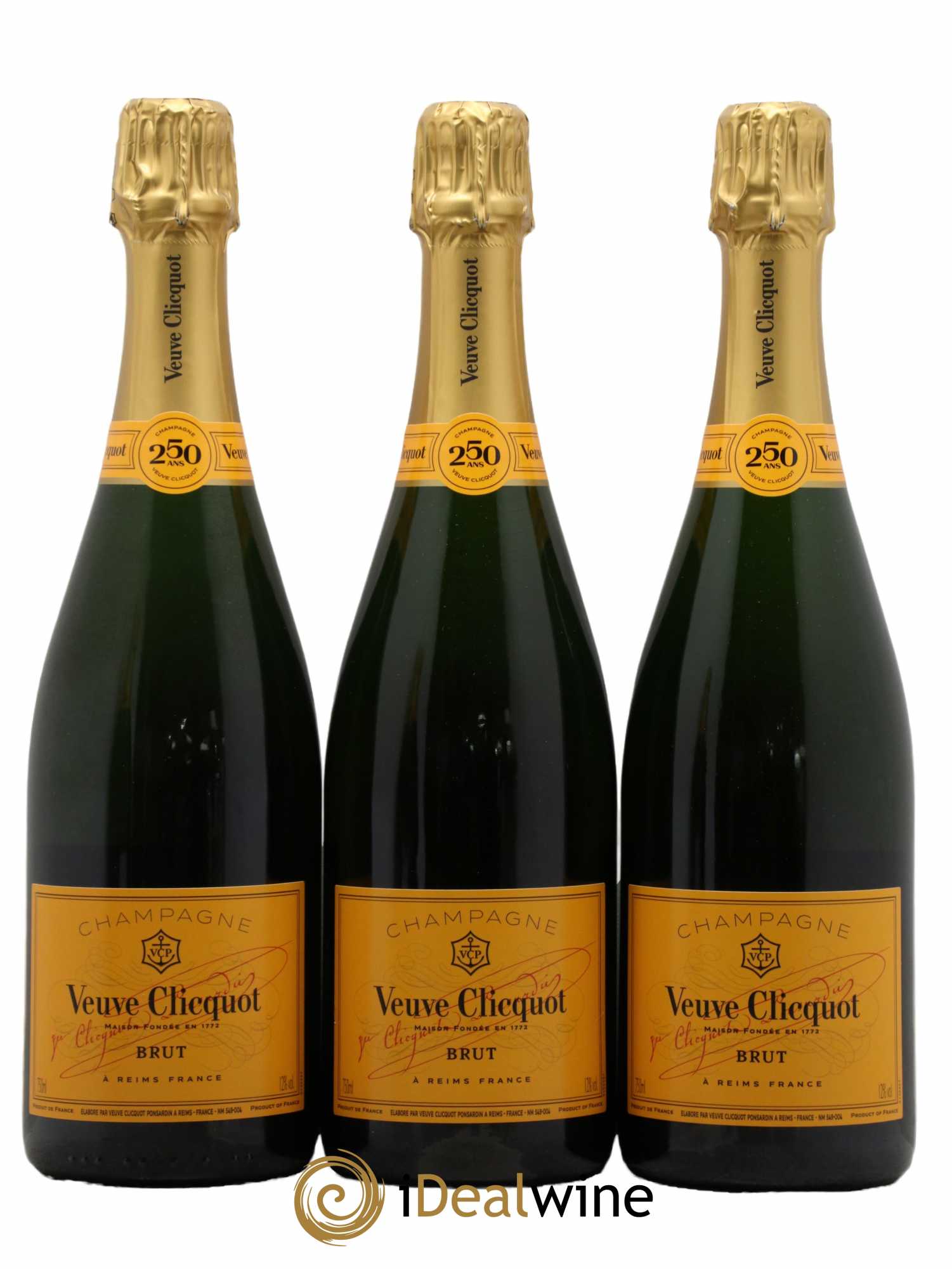 Carte Jaune Brut Veuve Clicquot - Lot de 3 bouteilles - 0