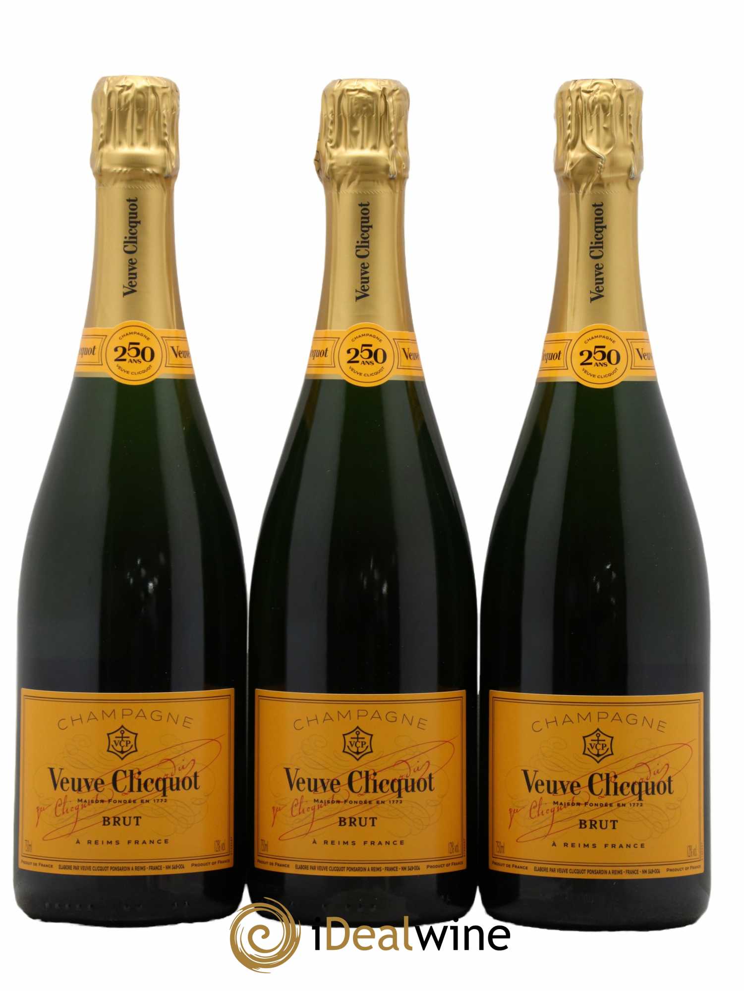 Carte Jaune Brut Veuve Clicquot - Lot de 3 bouteilles - 0