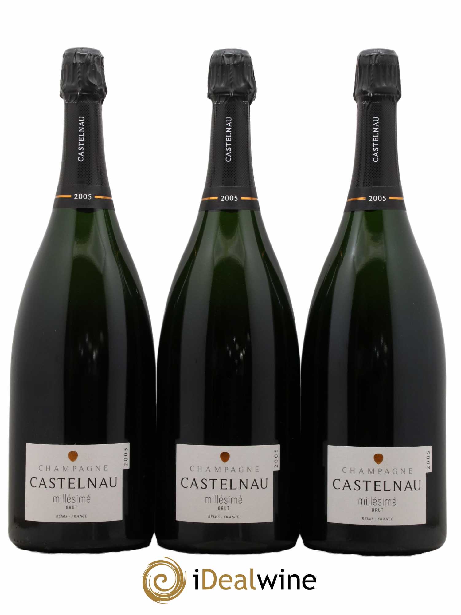 Champagne Brut Millésimé Maison Castelnau 2005 - Lot de 3 magnums - 0