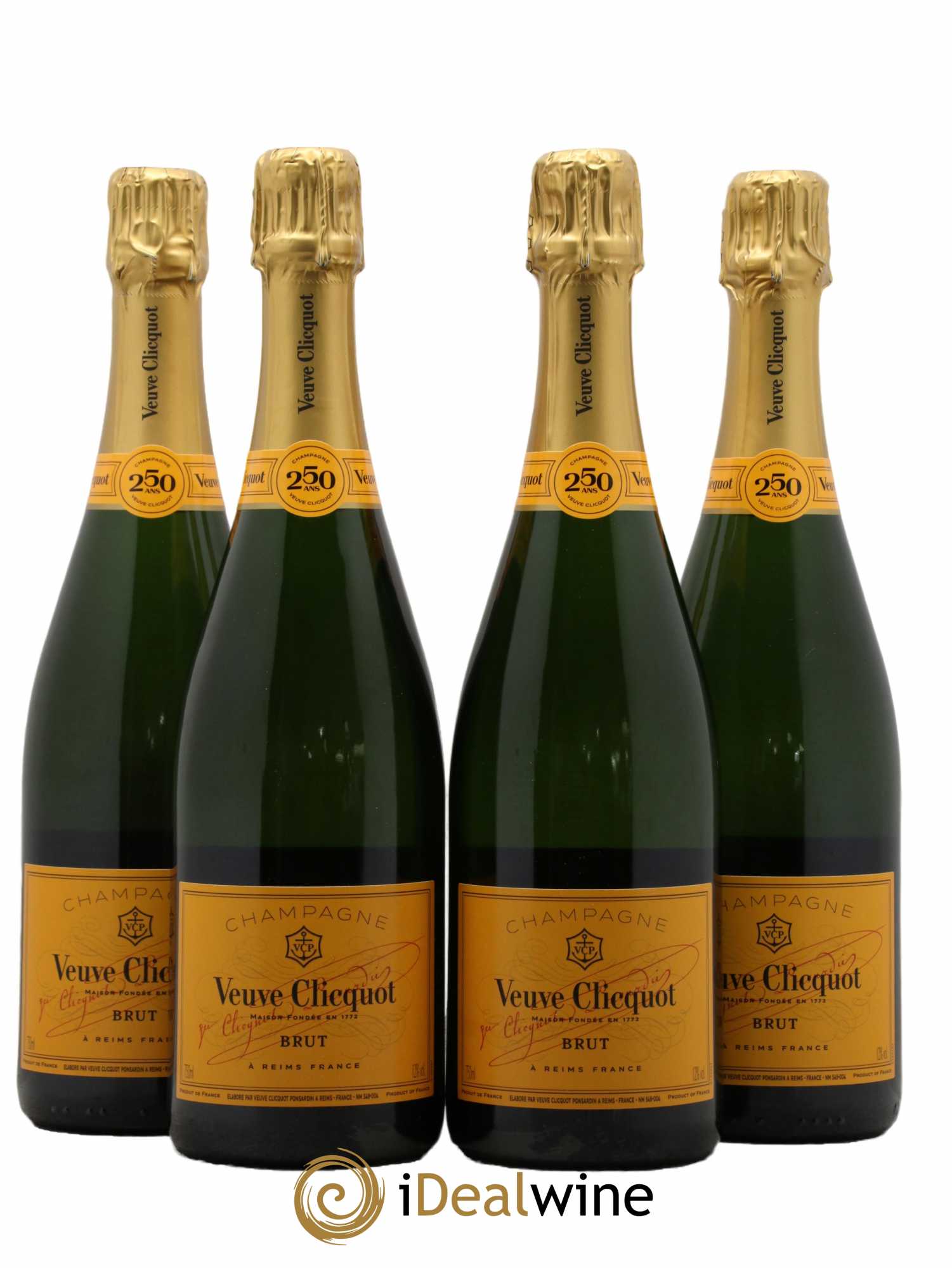 Carte Jaune Brut Veuve Clicquot - Lot de 4 bouteilles - 0