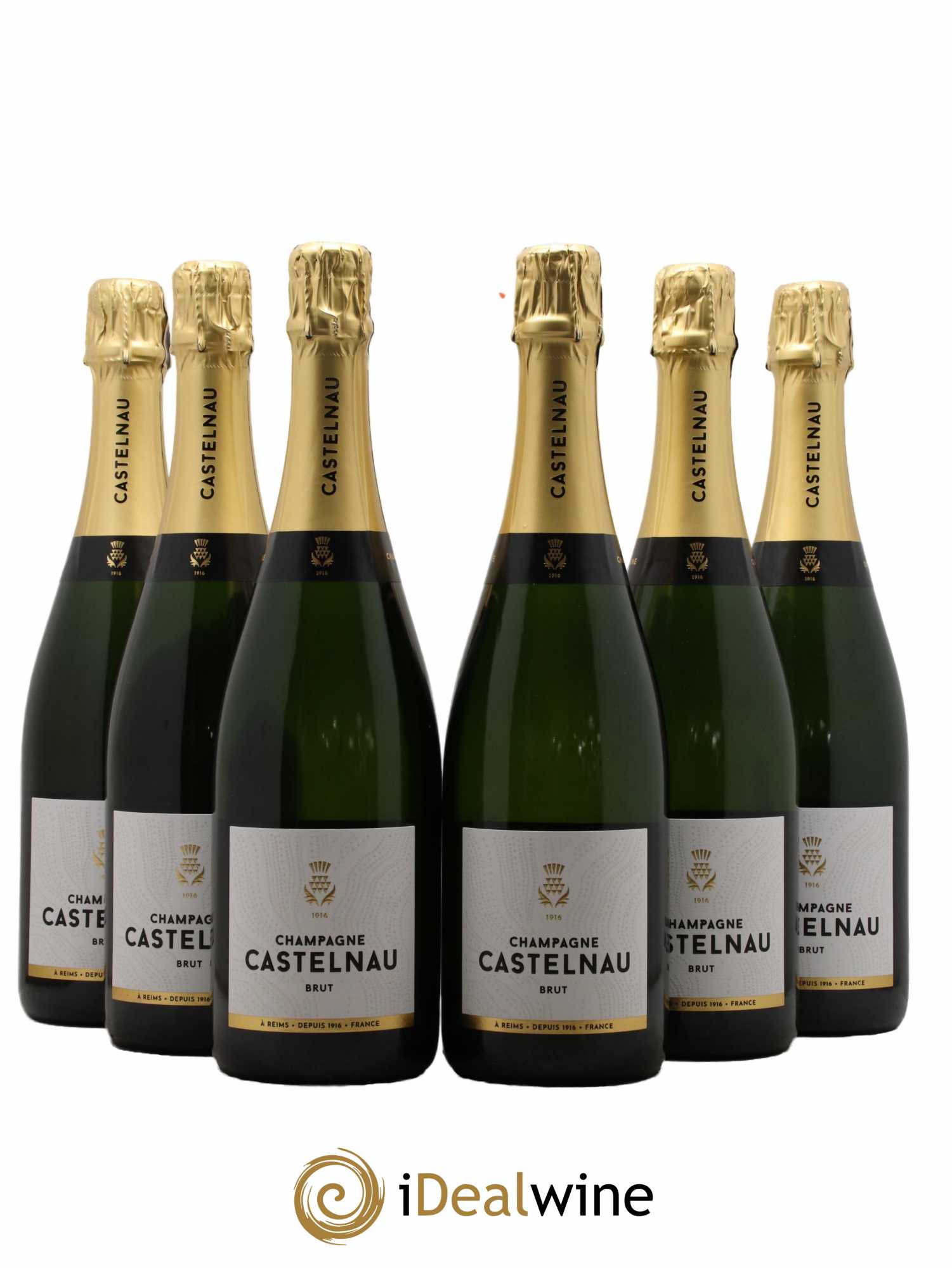 Champagne Brut Réserve Maison Castelnau - Lot de 6 bouteilles - 0