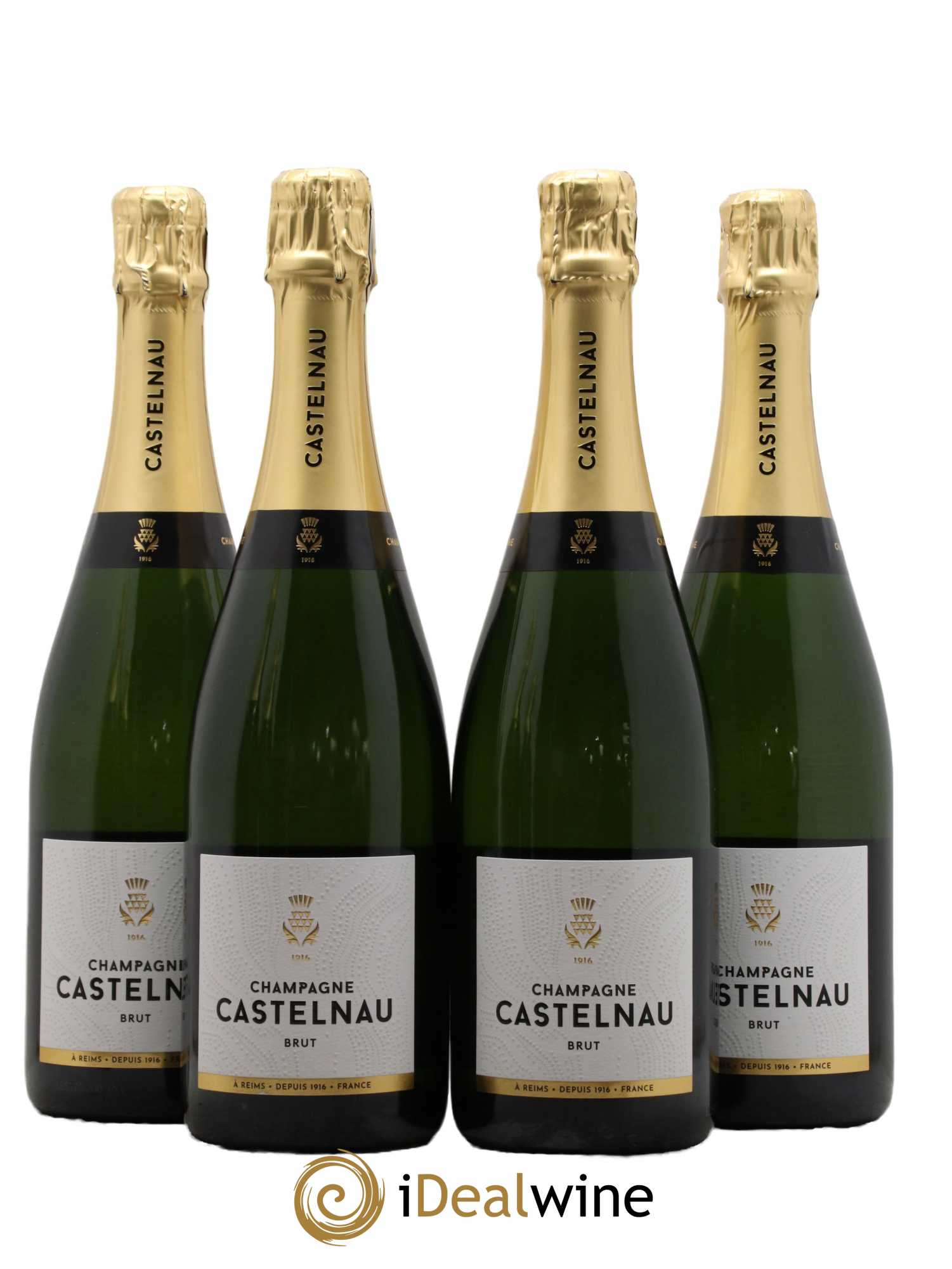 Champagne Brut Réserve Maison Castelnau - Lot de 4 bouteilles - 0