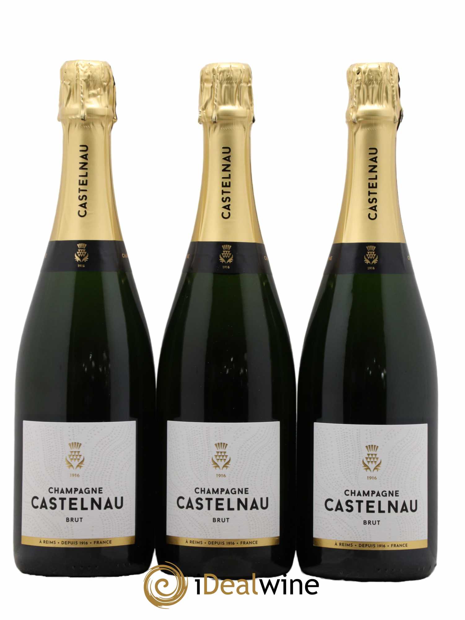 Champagne Brut Réserve Maison Castelnau - Lot de 3 bouteilles - 0