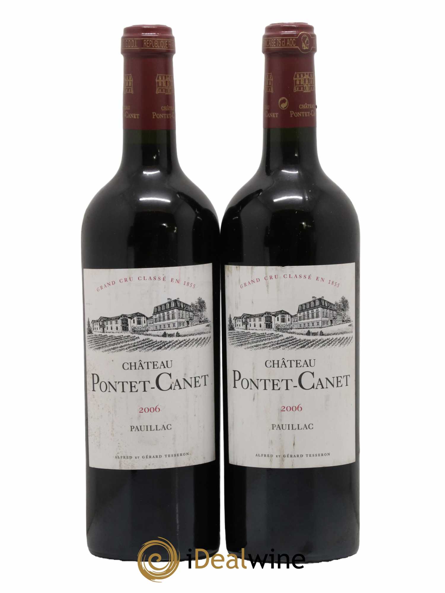 Château Pontet Canet 5ème Grand Cru Classé 2006 - Lot de 2 bouteilles - 0