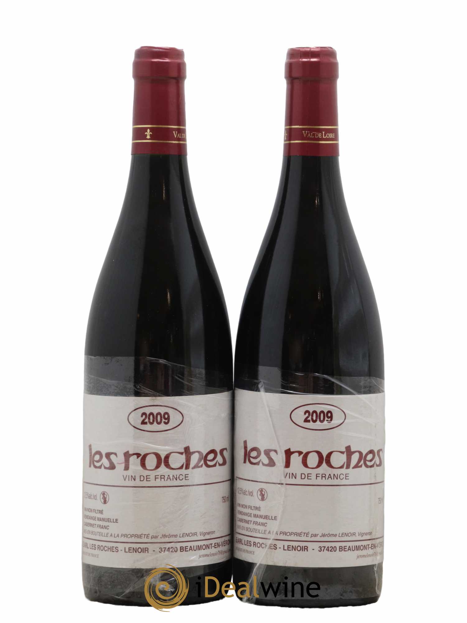 Vin de France Les Roches Lenoir (Domaine) 2009 - Lot de 2 bouteilles - 0