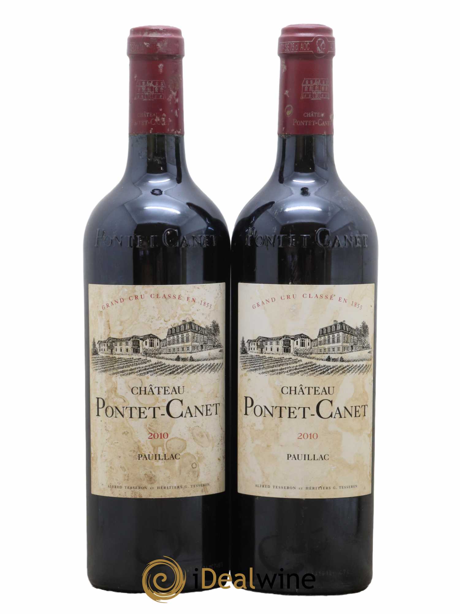 Château Pontet Canet 5ème Grand Cru Classé 2010 - Lot de 2 bouteilles - 0