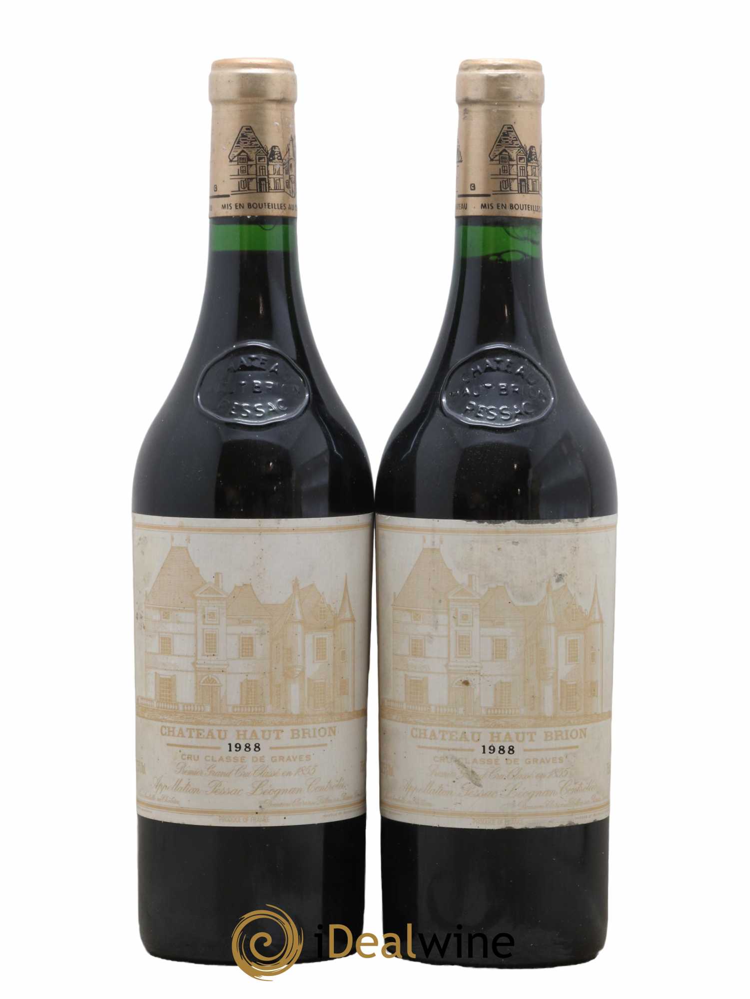 Château Haut Brion 1er Grand Cru Classé 1988 - Lot de 2 bouteilles - 0