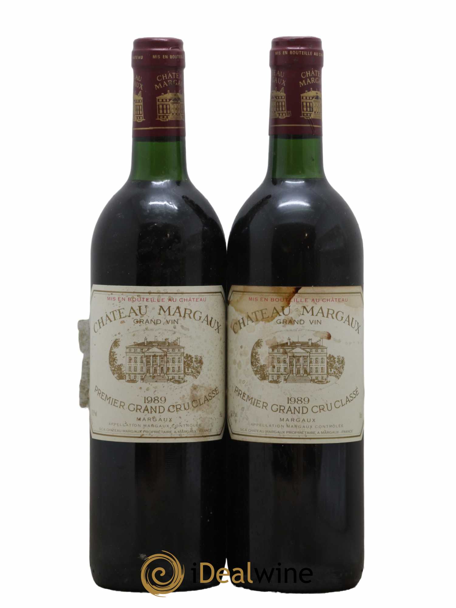 Château Margaux 1er Grand Cru Classé 1989 - Lot de 2 bouteilles - 0