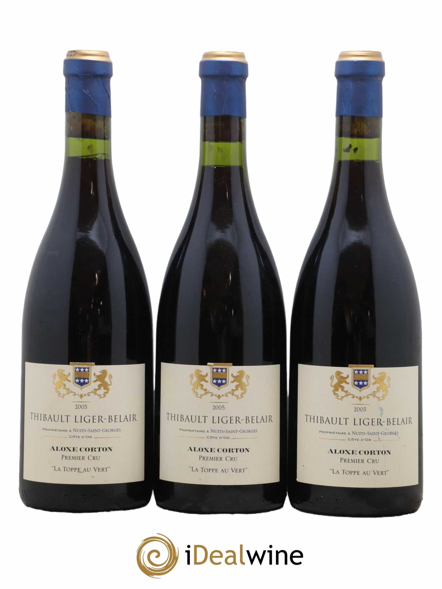 Aloxe-Corton 1er Cru La Toppe au Vert Thibault Liger-Belair 2005 - Lot de 3 bouteilles - 0