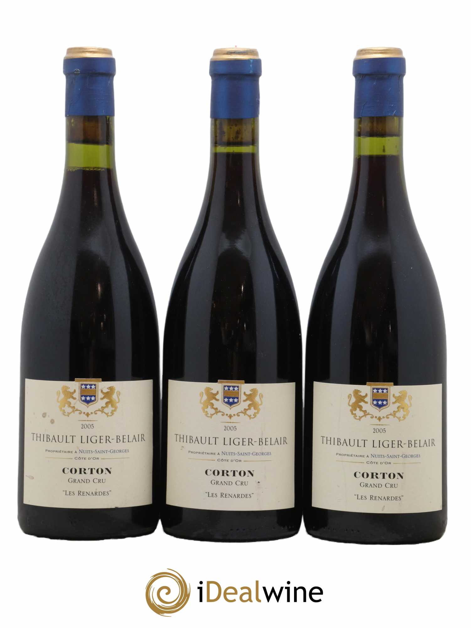 Corton Grand Cru Les Renardes Thibault Liger-Belair 2005 - Lot de 3 bouteilles - 0