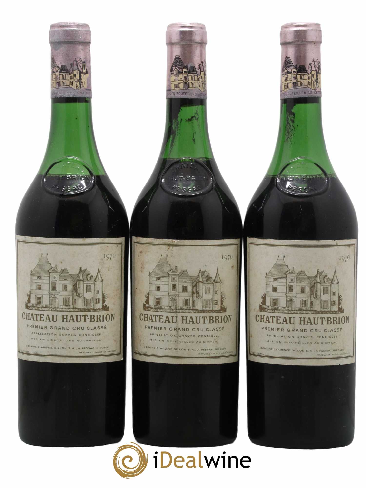 Château Haut Brion 1er Grand Cru Classé  1970 - Posten von 3 Flaschen - 0
