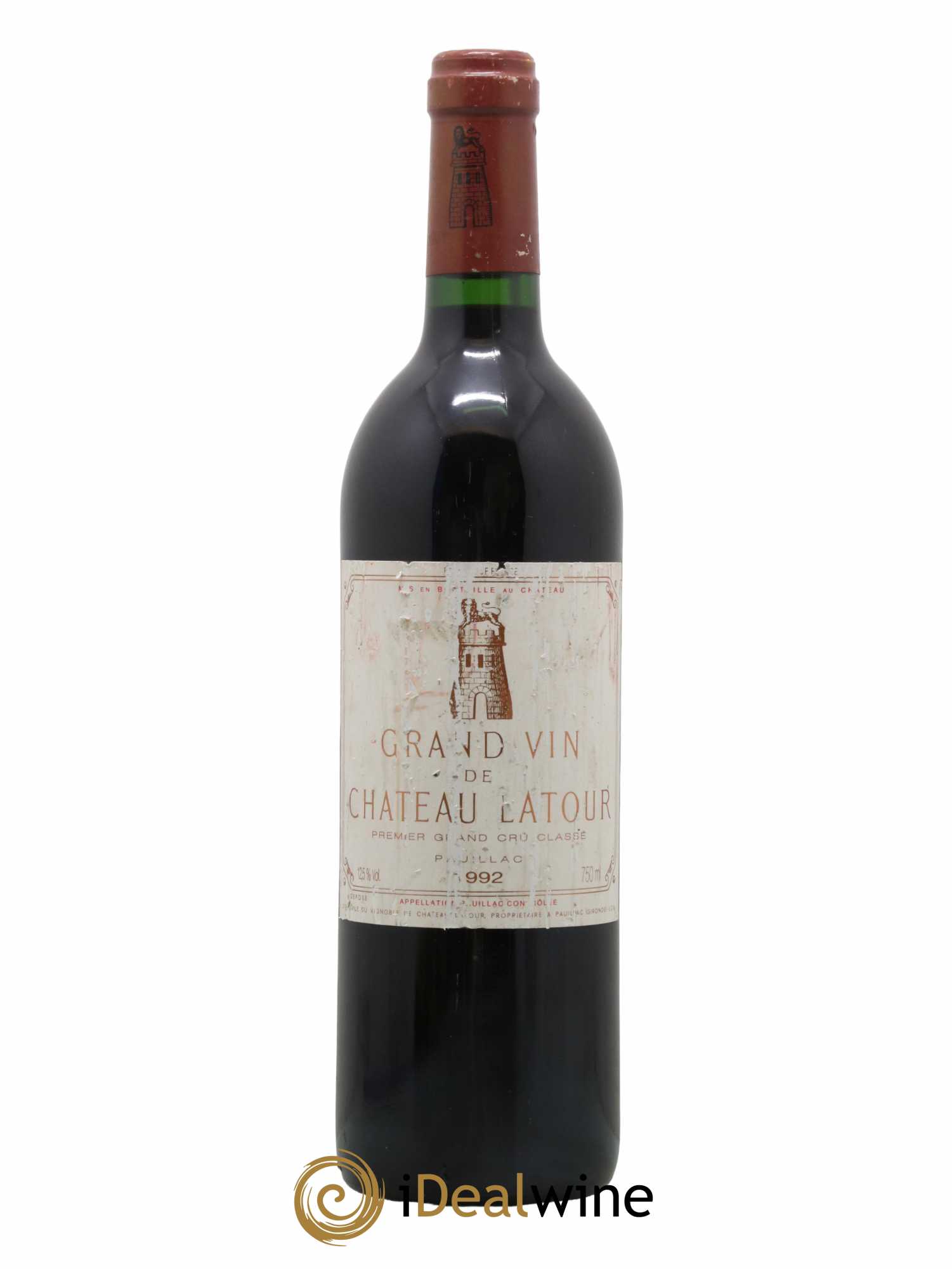 Château Latour 1er Grand Cru Classé  1992 - Lot de 1 bouteille - 0