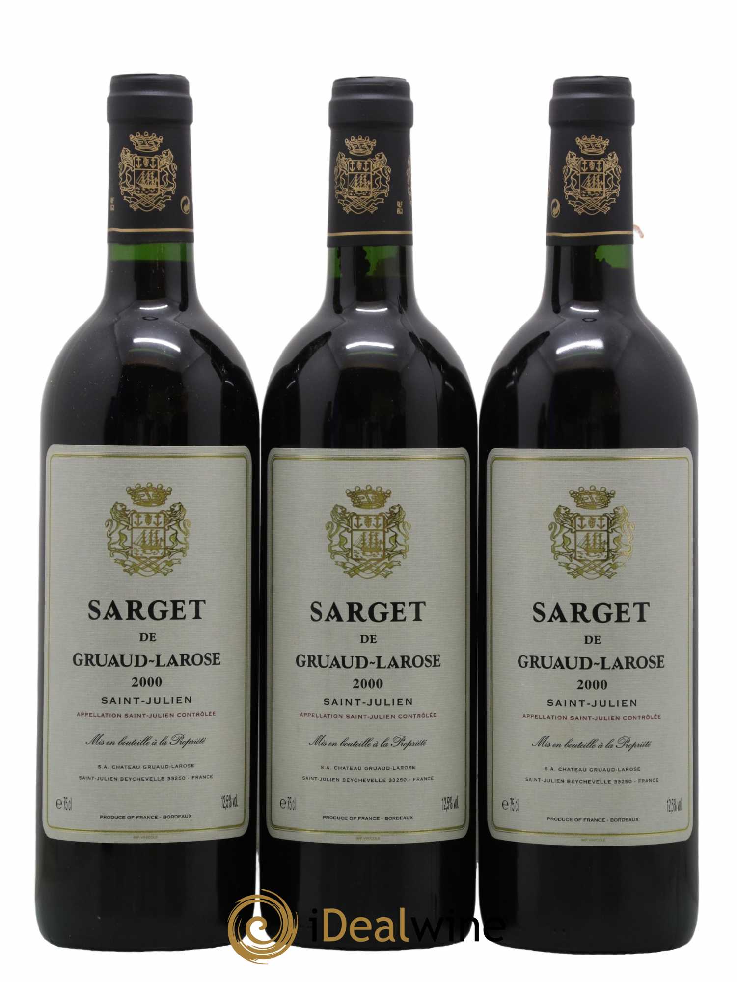 Sarget de Gruaud Larose Second Vin  2000 - Lot of 12 bottles - 1