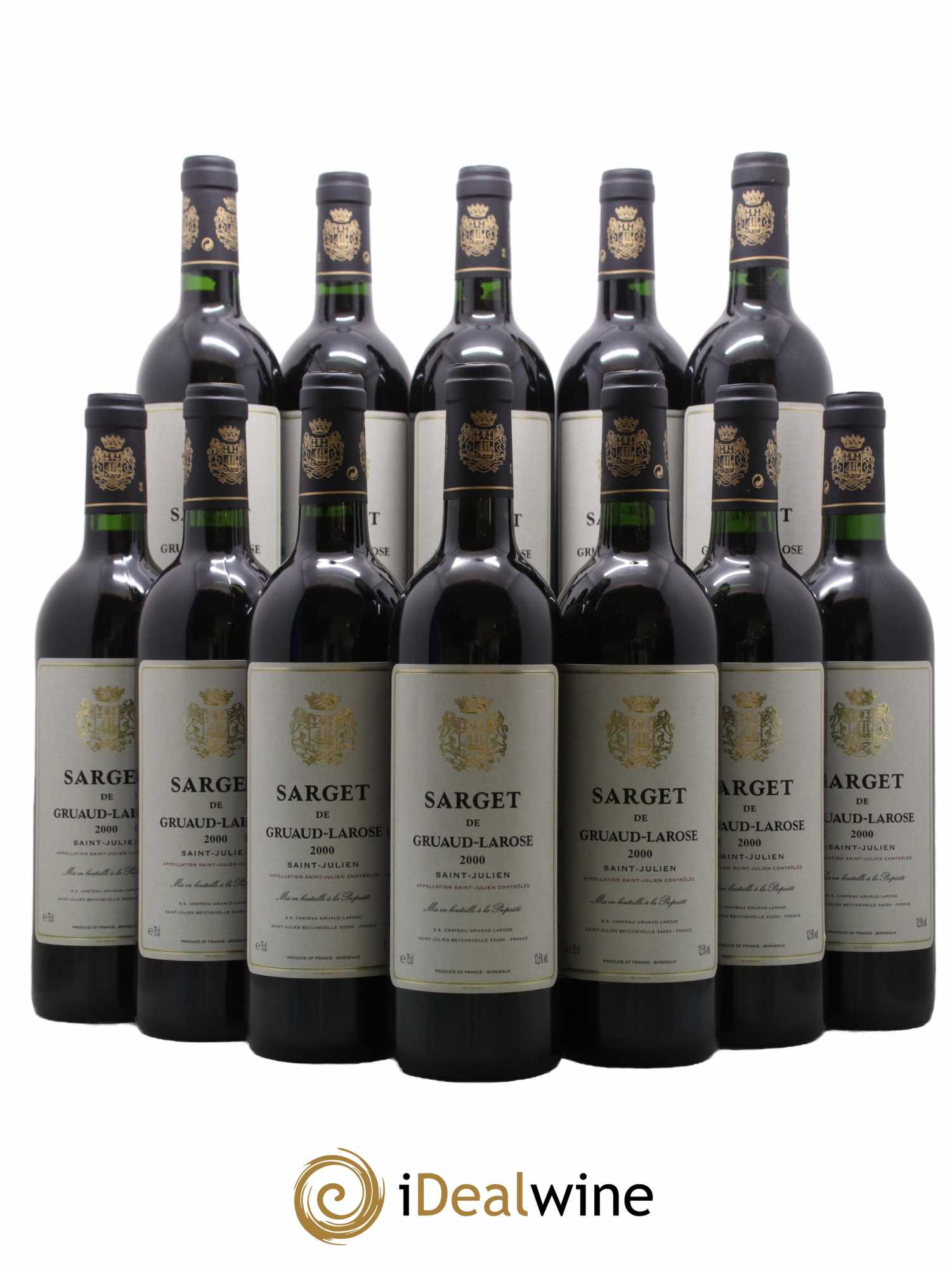 Sarget de Gruaud Larose Second Vin  2000 - Lot of 12 bottles - 0