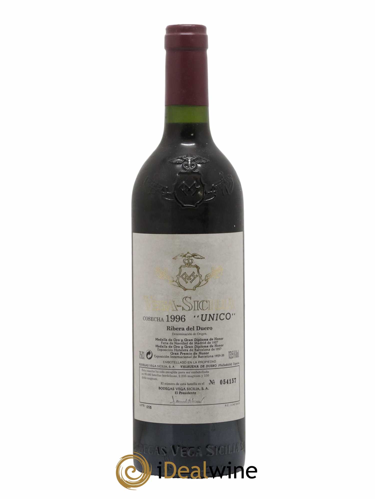 Ribera Del Duero DO Vega Sicilia Unico Famille Alvarez 1996 - Lot de 1 bouteille - 0