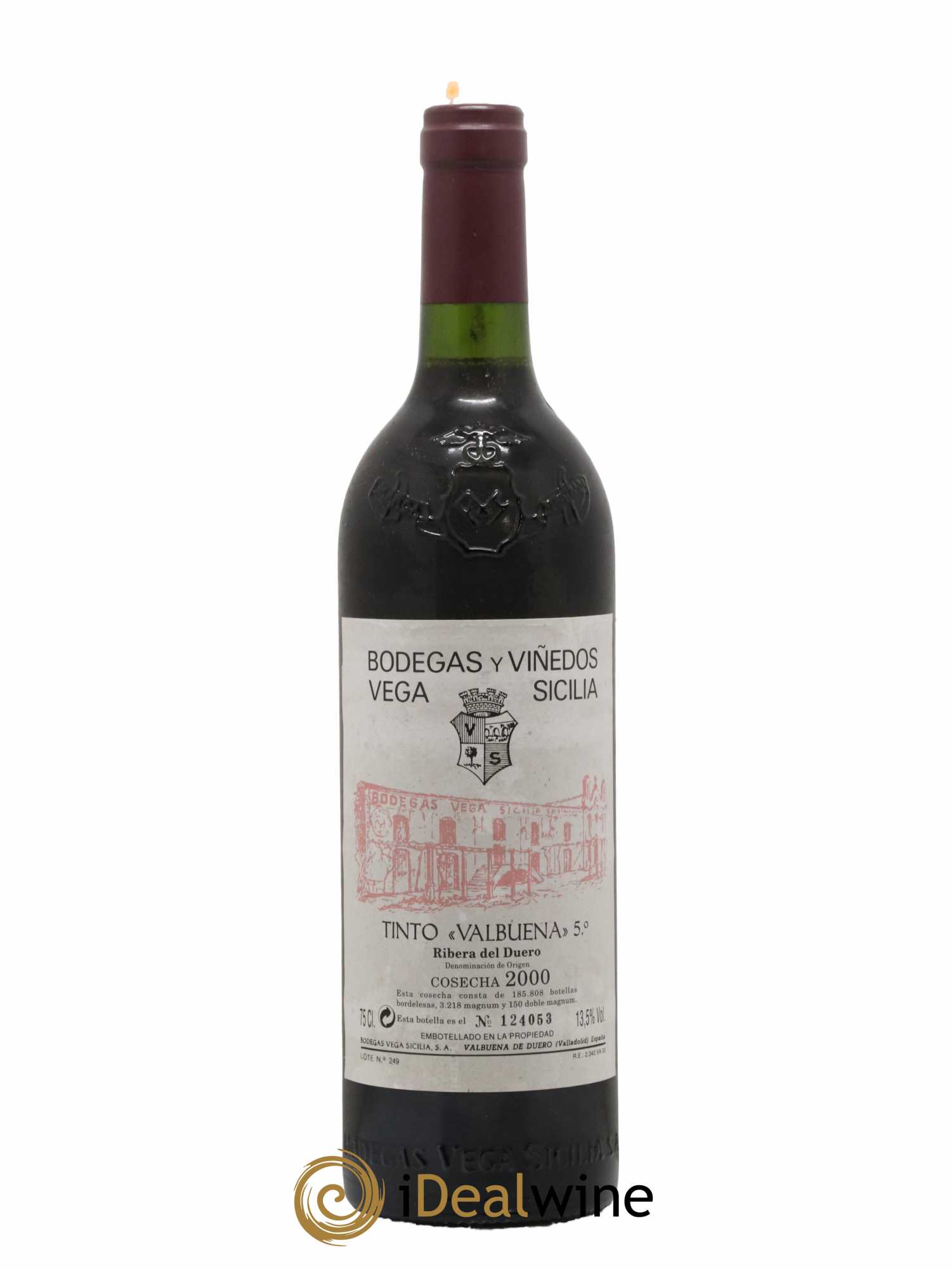 Ribera Del Duero DO Vega Sicilia Valbuena 5 ano Famille Alvarez 2000 - Lot de 1 bouteille - 0