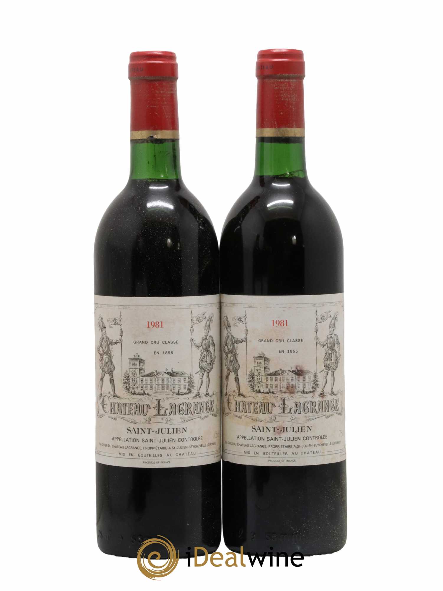 Château Lagrange 3ème Grand Cru Classé 1981 - Lot de 2 bouteilles - 0