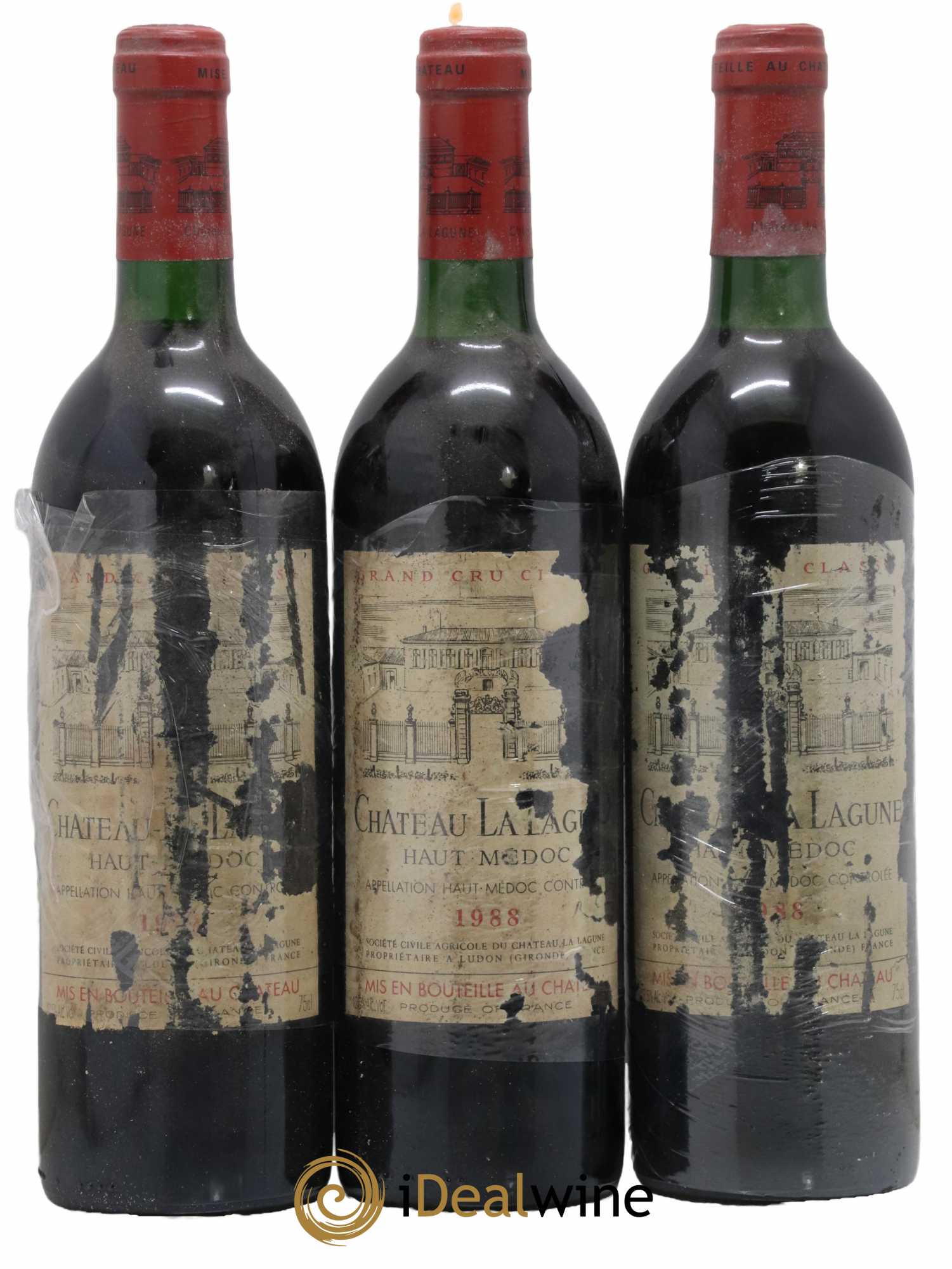 Château la Lagune 3ème Grand Cru Classé 1988 - Lot de 3 bouteilles - 0