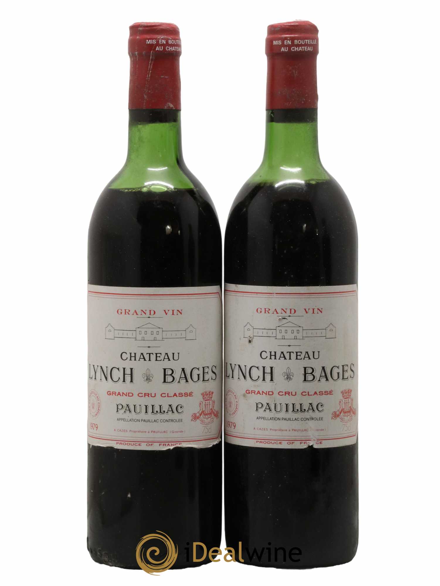 Château Lynch Bages 5ème Grand Cru Classé 1979 - Lot de 2 bouteilles - 0
