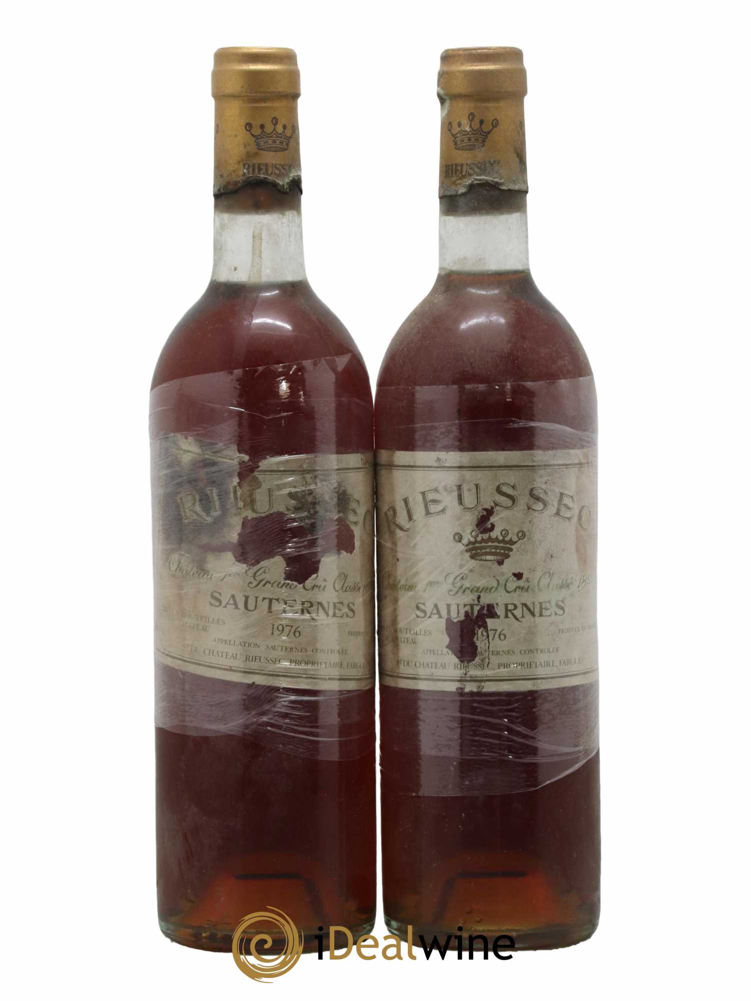 Château Rieussec 1er Grand Cru Classé 1976 - Lotto di 2 bottiglie - 0