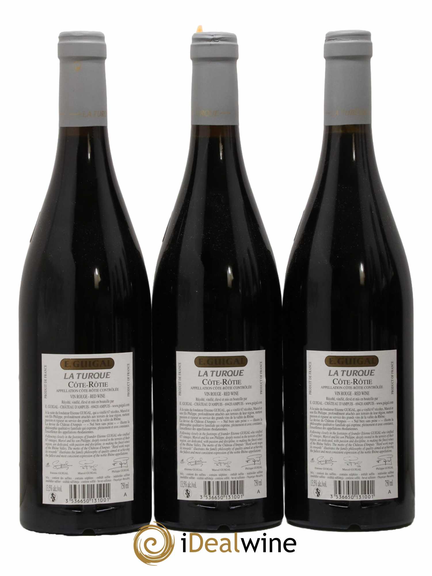 Côte-Rôtie La Turque Guigal 2012 - Posten von 3 Flaschen - 1