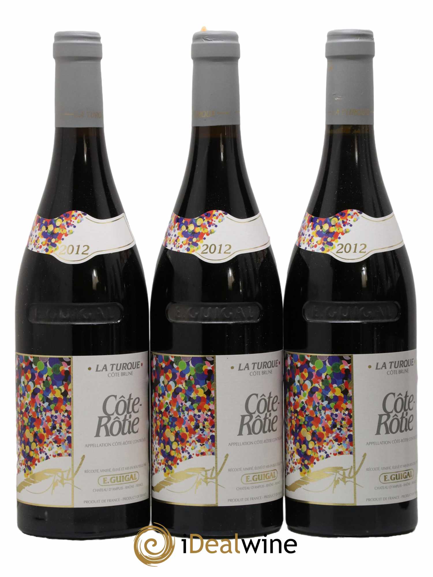 Côte-Rôtie La Turque Guigal 2012 - Posten von 3 Flaschen - 0