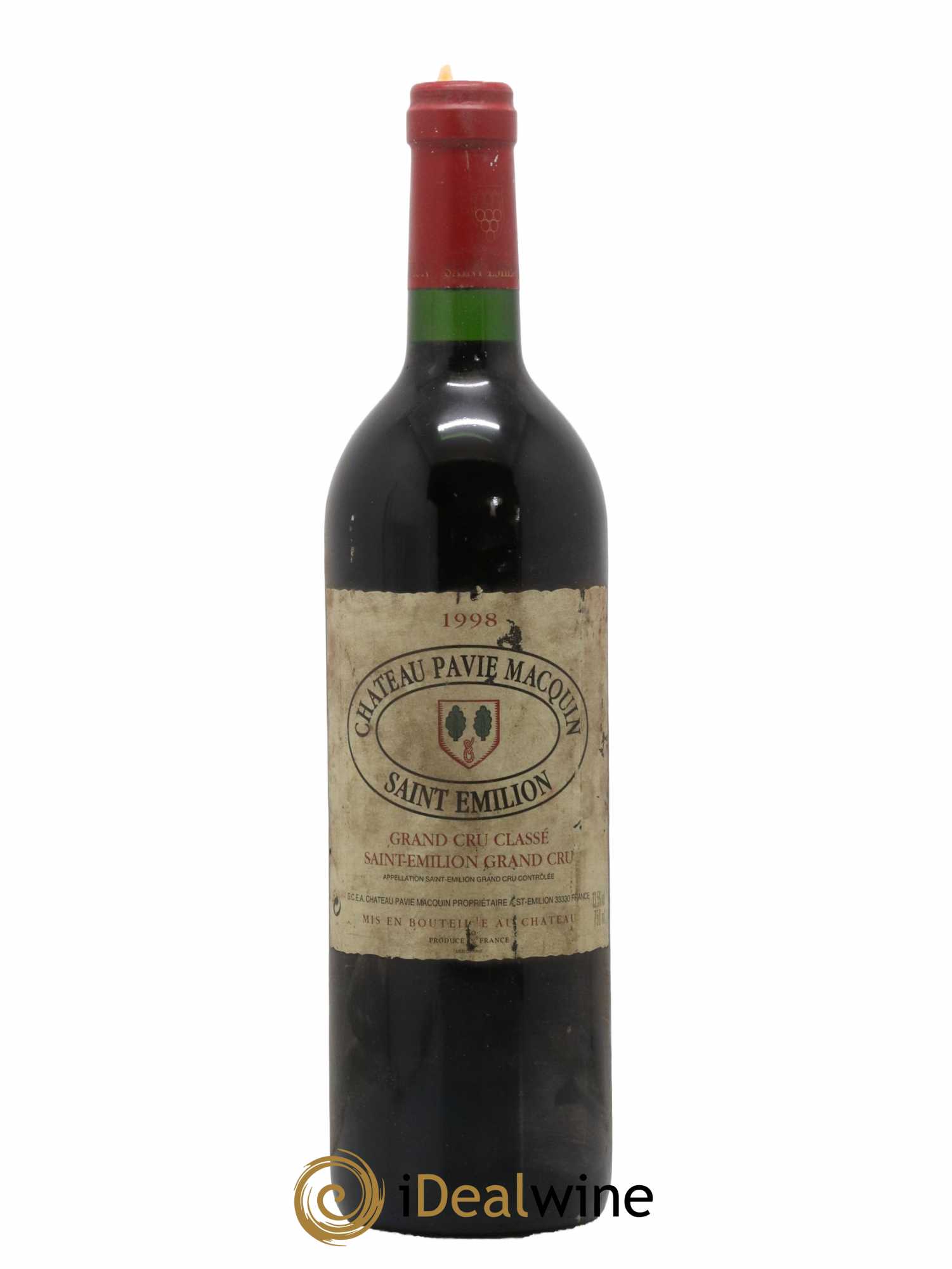 Château Pavie Macquin 1er Grand Cru Classé B 1998 - Lot de 1 bouteille - 0