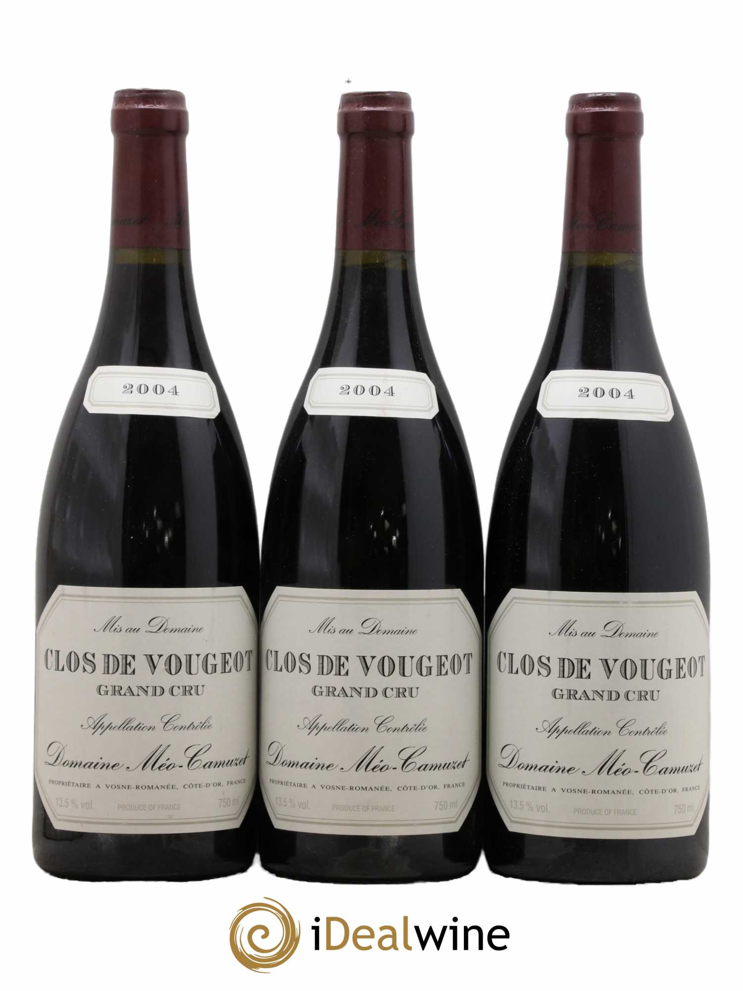 Clos de Vougeot Grand Cru Méo-Camuzet (Domaine) 2004 - Lot of 3 bottles - 0