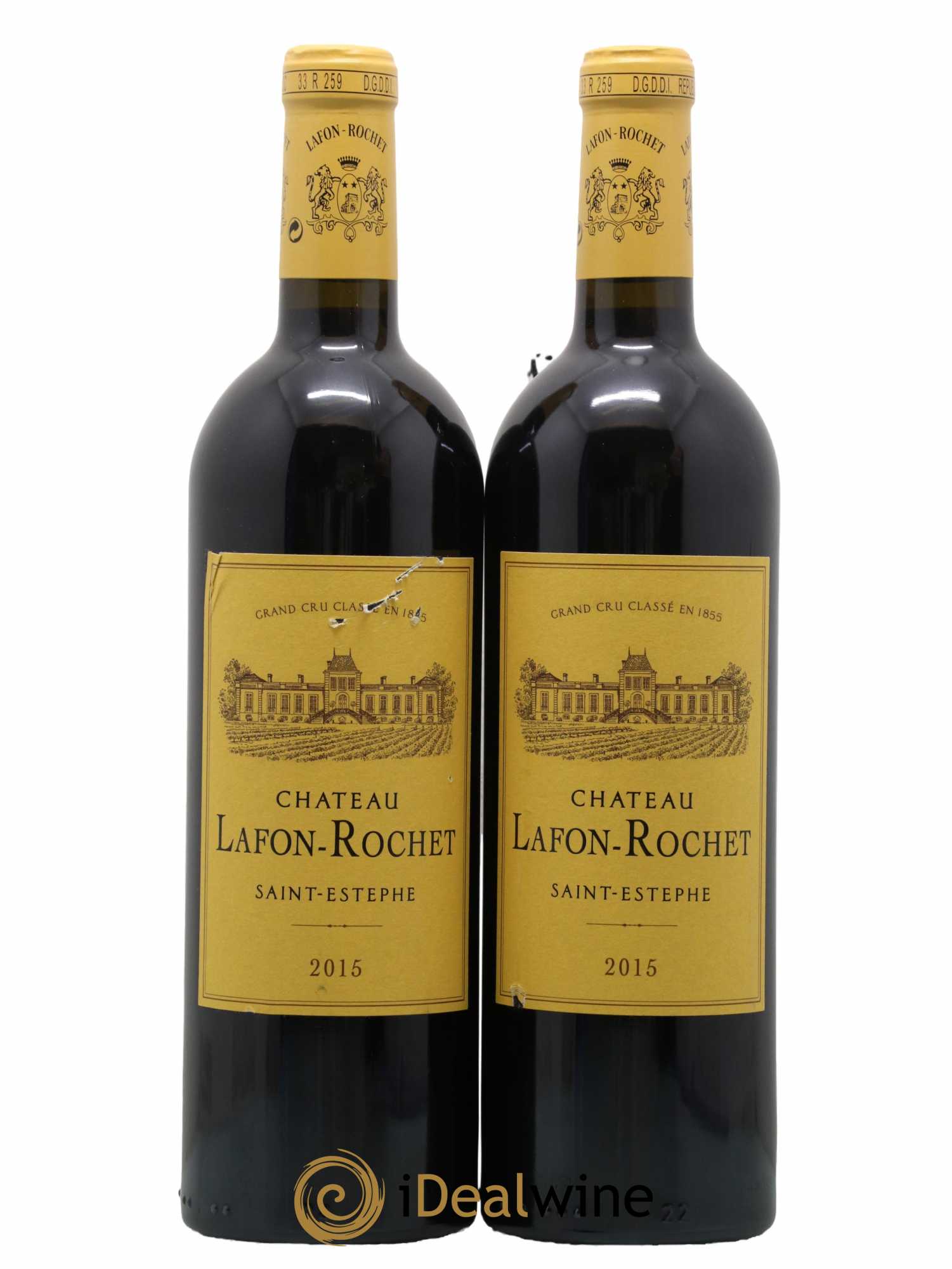 Château Lafon Rochet 4ème Grand Cru Classé 2015 - Lot de 2 bouteilles - 0