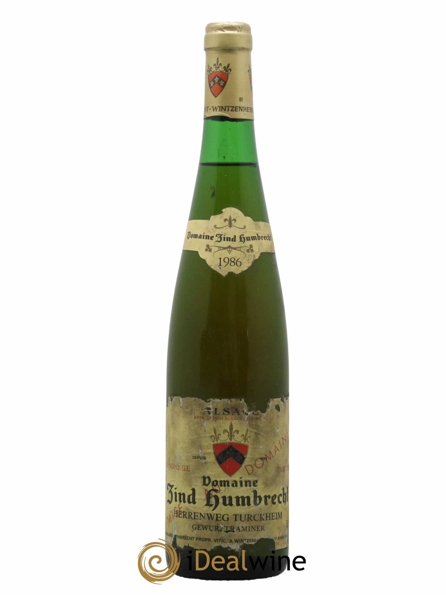Alsace Gewurztraminer Vendanges Tardives Herrenweg de Turckheim Vieilles vignes Zind-Humbrecht (Domaine) 1986 - Posten von 1 Flasche - 0