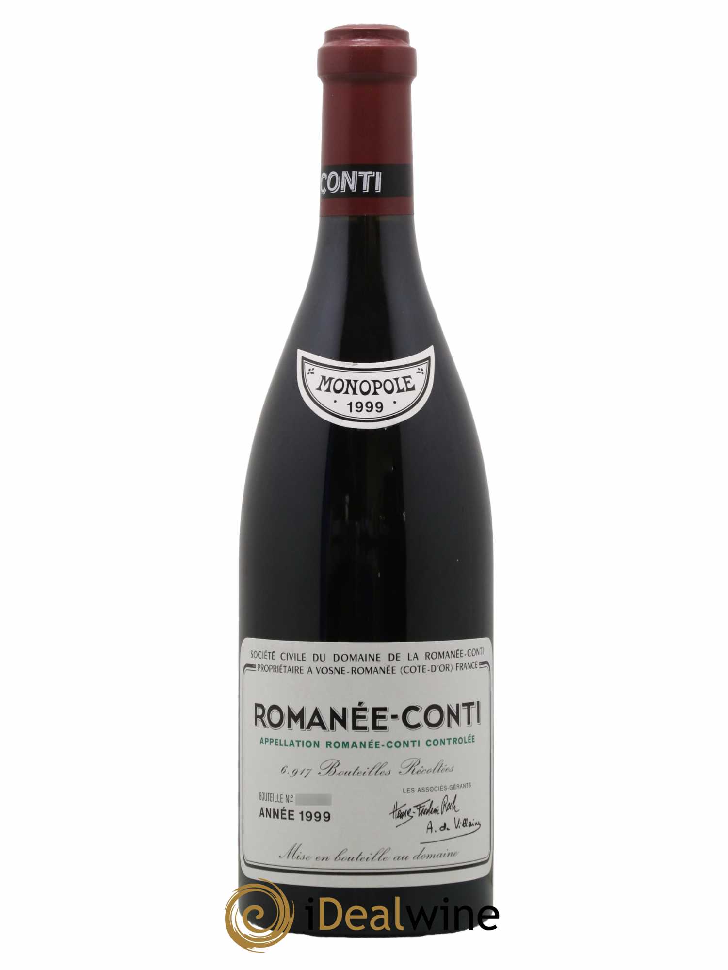 Romanée-Conti Grand Cru Domaine de la Romanée-Conti 1999 - Lotto di 1 bottiglia - 0